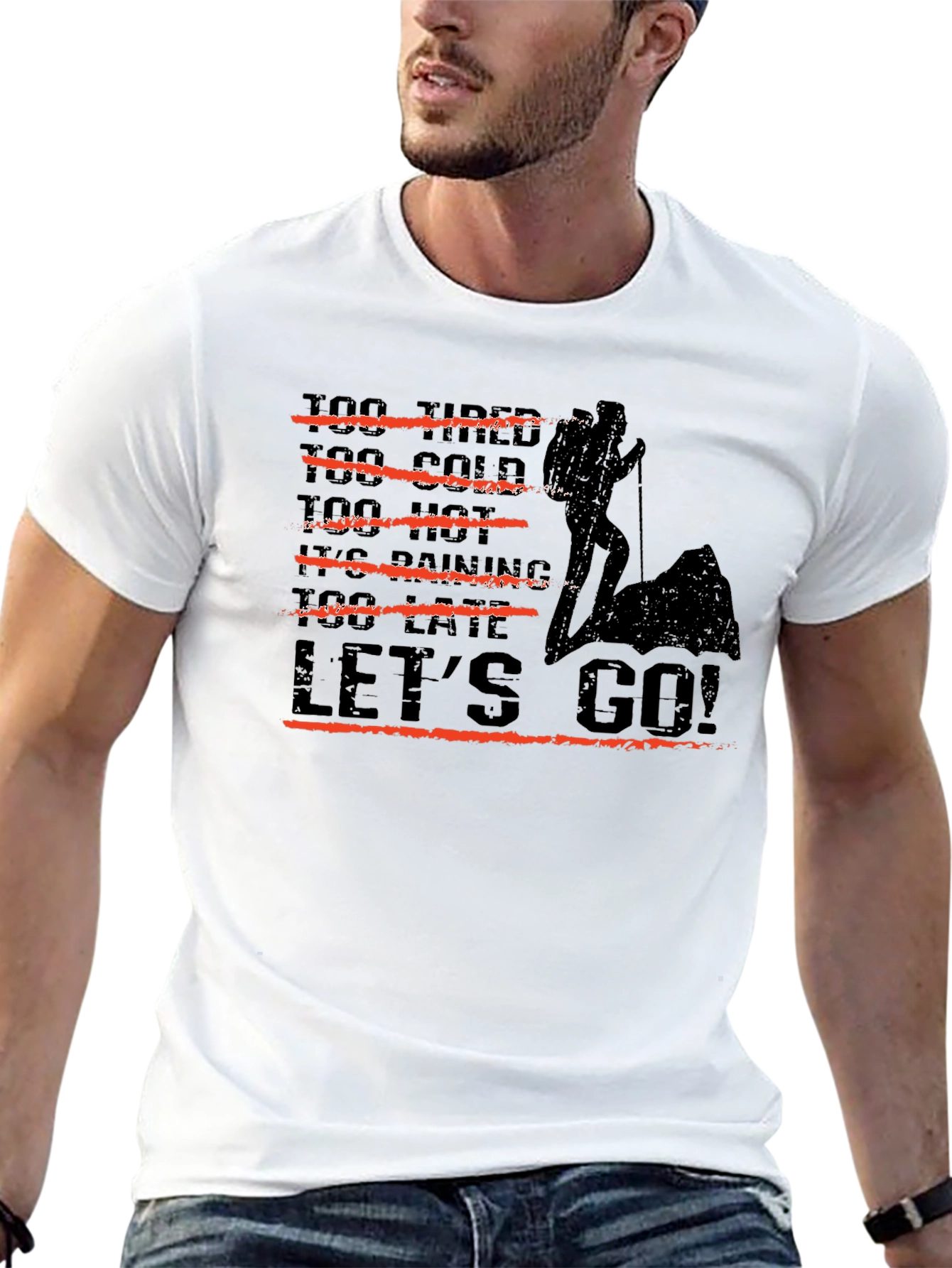 Hiker Graphic Tee - Lets Go Adventure T-Shirt