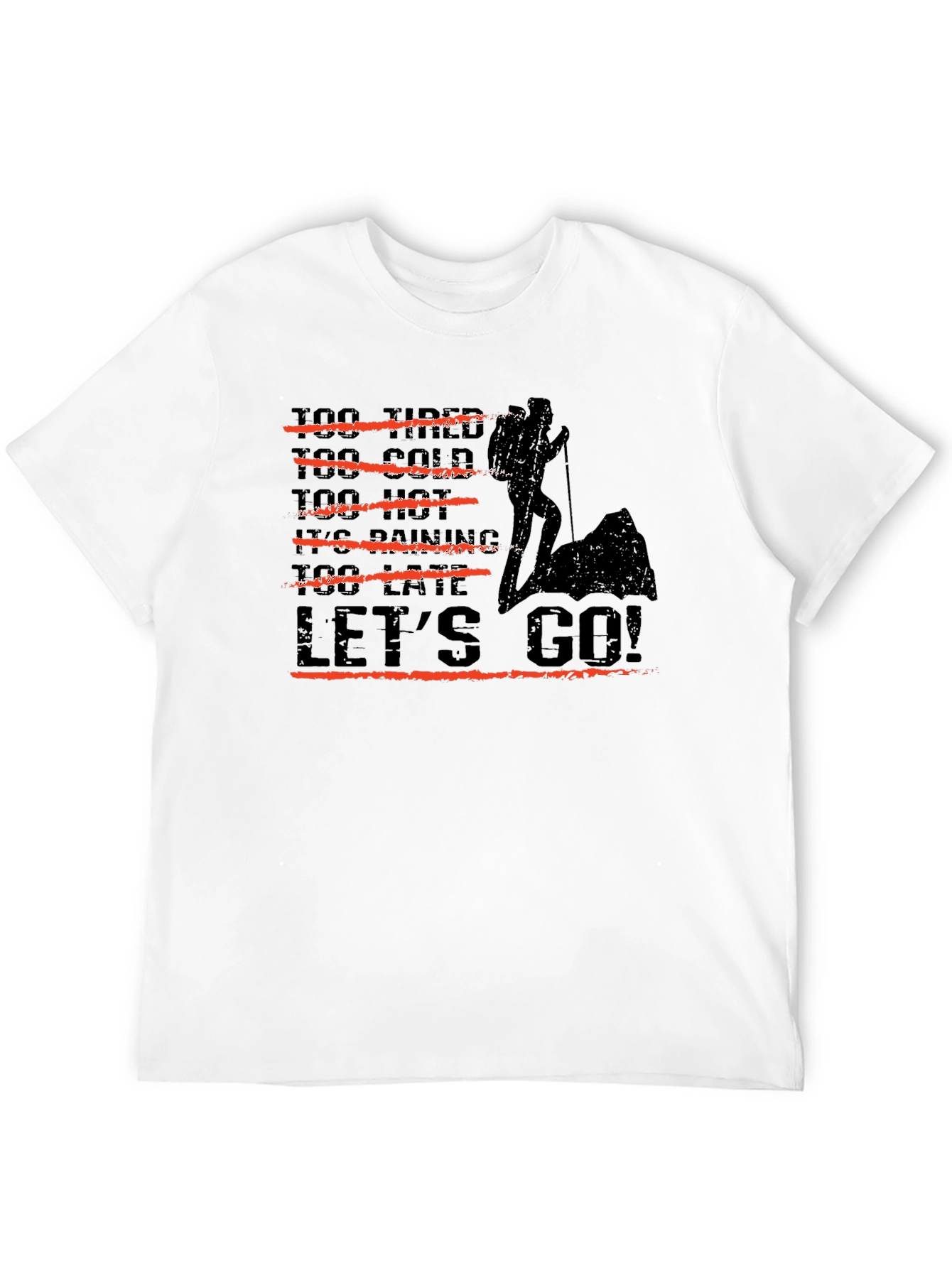 Hiker Graphic Tee - Lets Go Adventure T-Shirt