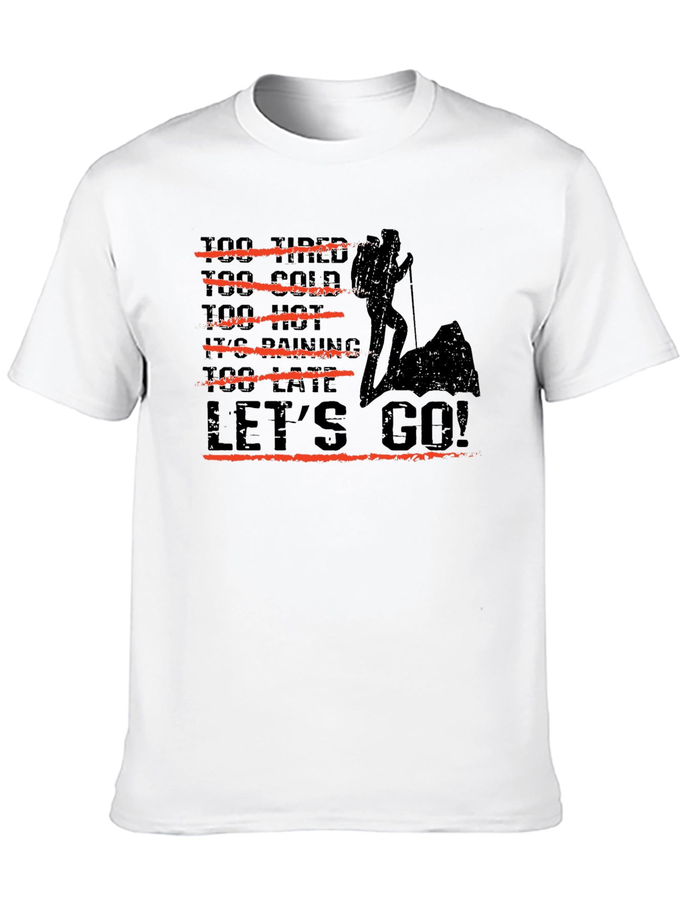 Hiker Graphic Tee - Lets Go Adventure T-Shirt