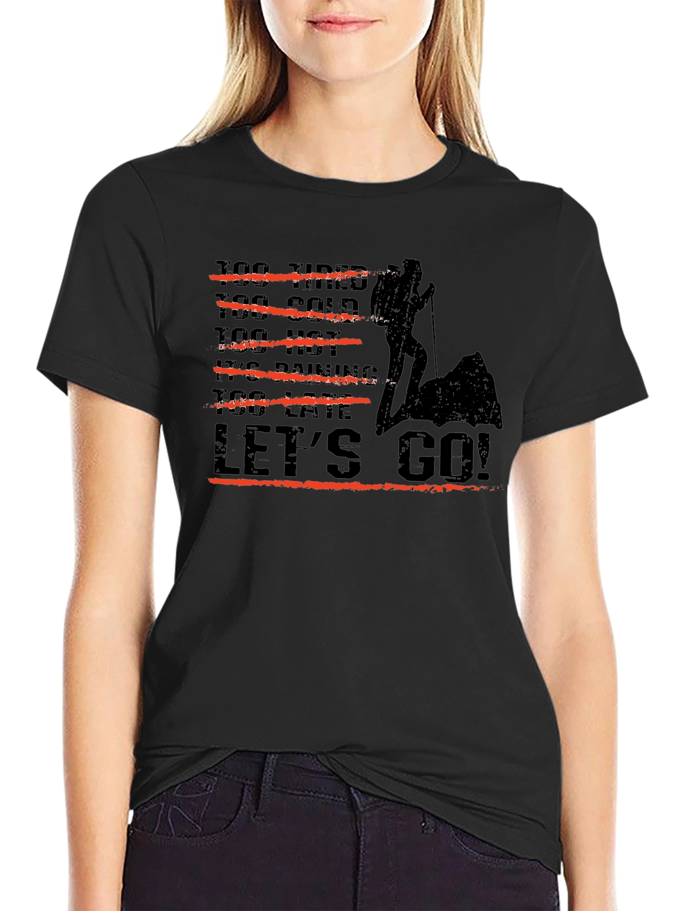 Hiker Graphic Tee - Lets Go Adventure T-Shirt