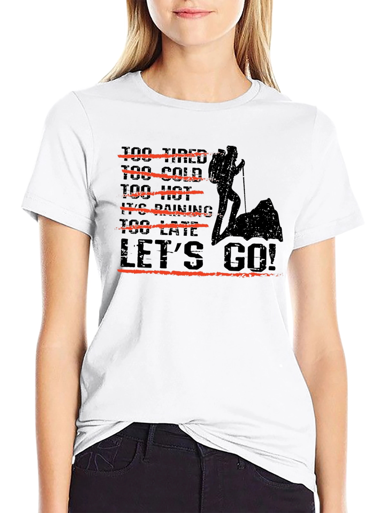 Hiker Graphic Tee - Lets Go Adventure T-Shirt