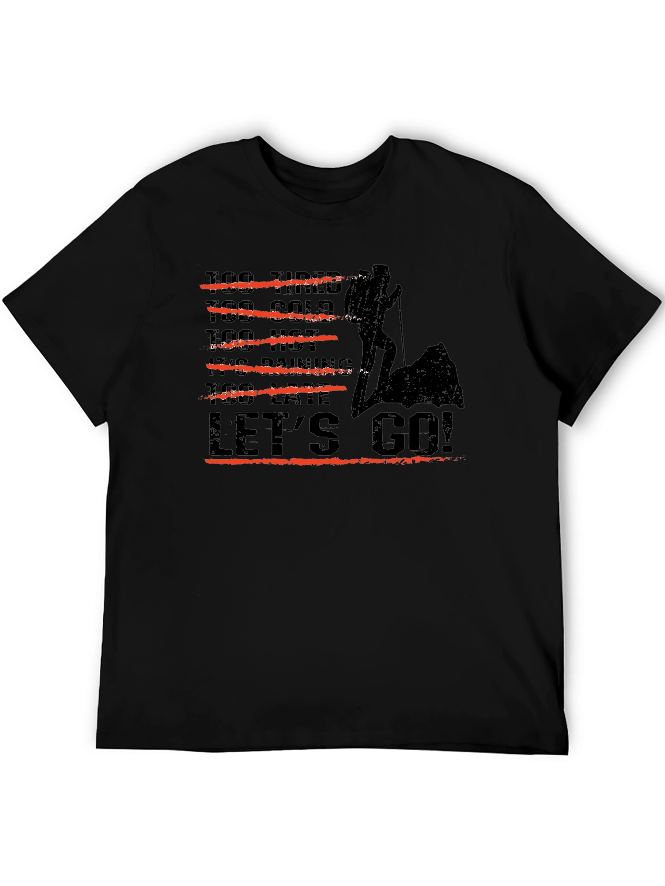 Hiker Graphic Tee - Lets Go Adventure T-Shirt