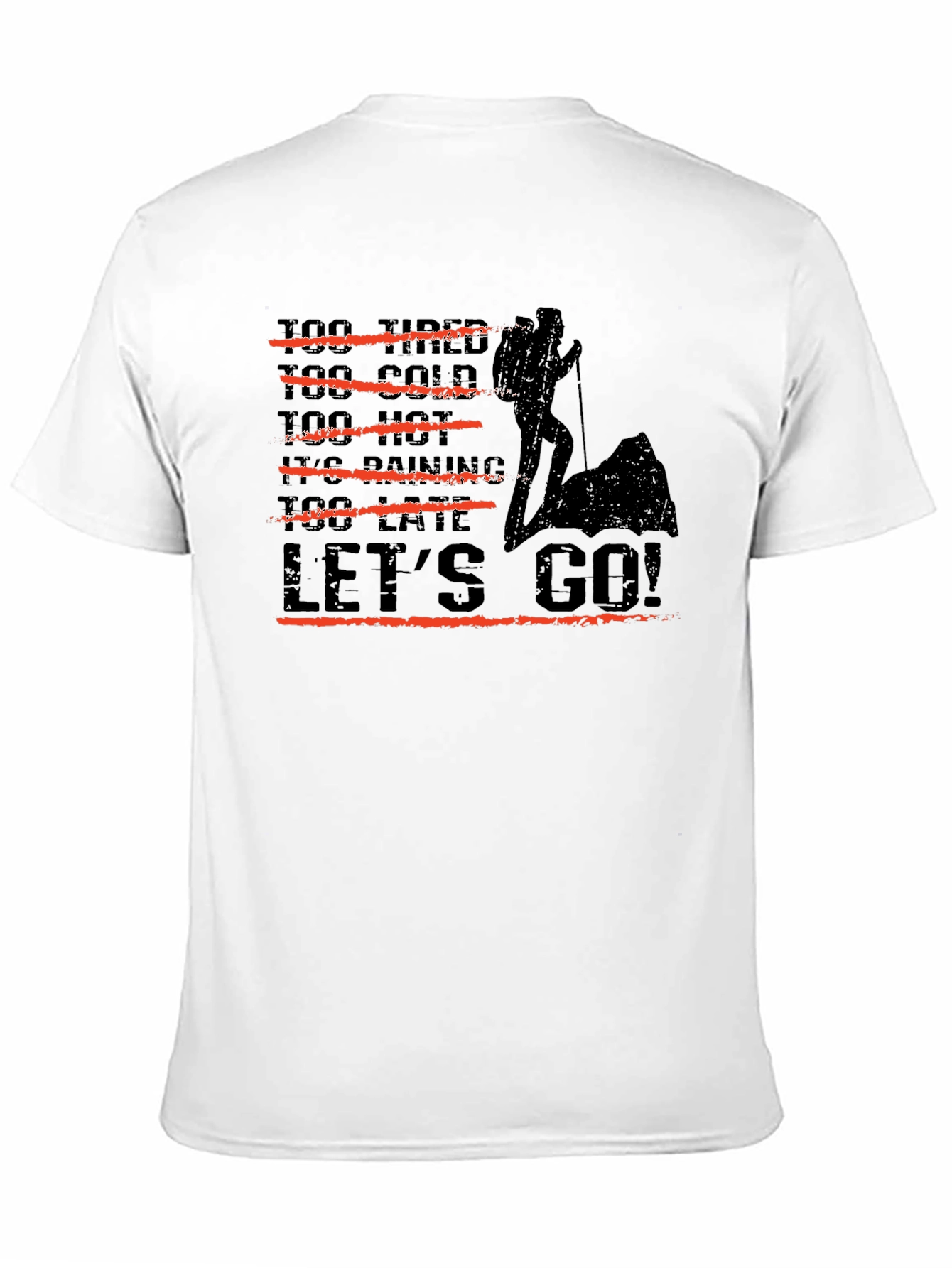 Hiker Graphic Tee - Lets Go Adventure T-Shirt