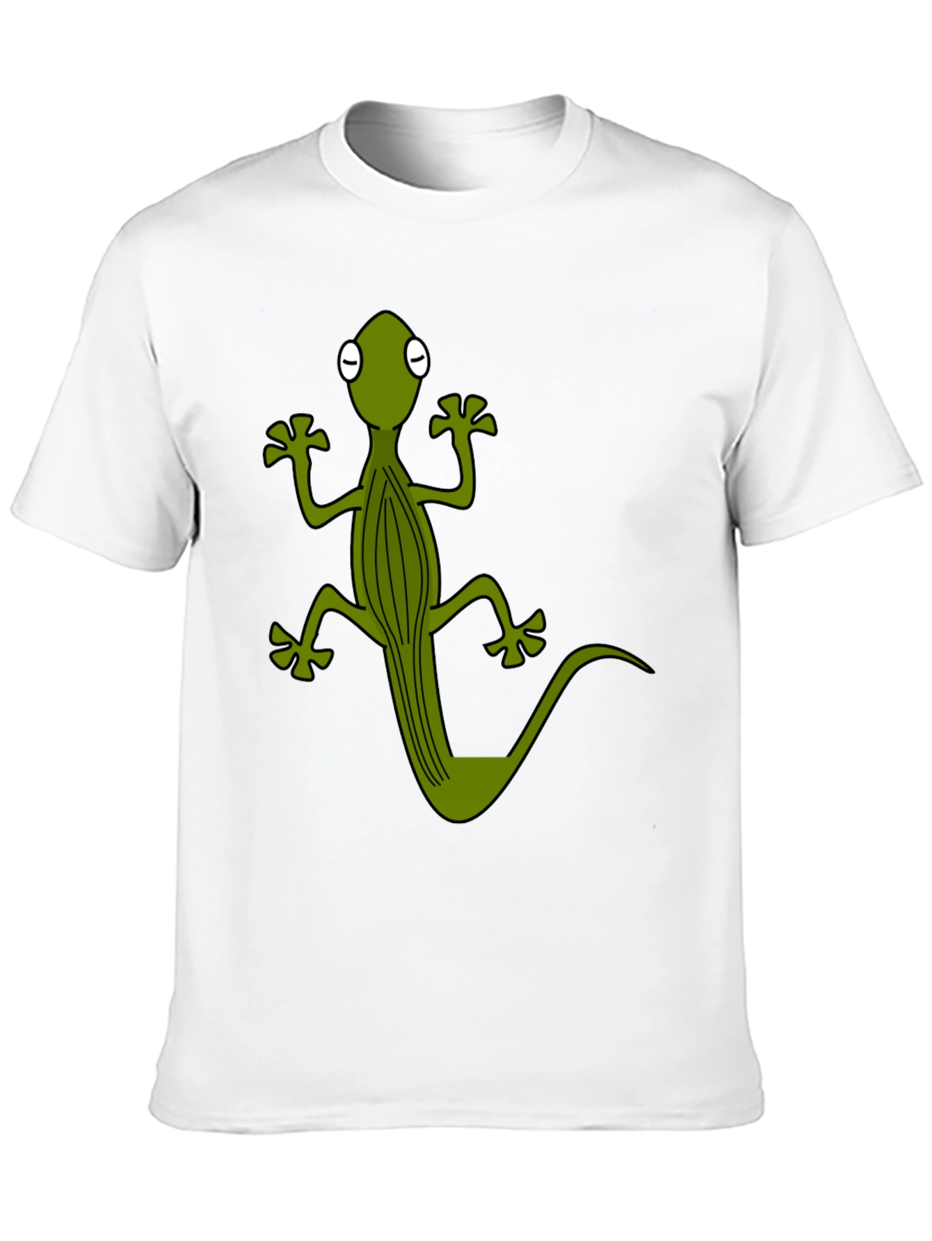 Cool Gecko Graphic Tee - Black Cotton T-Shirt