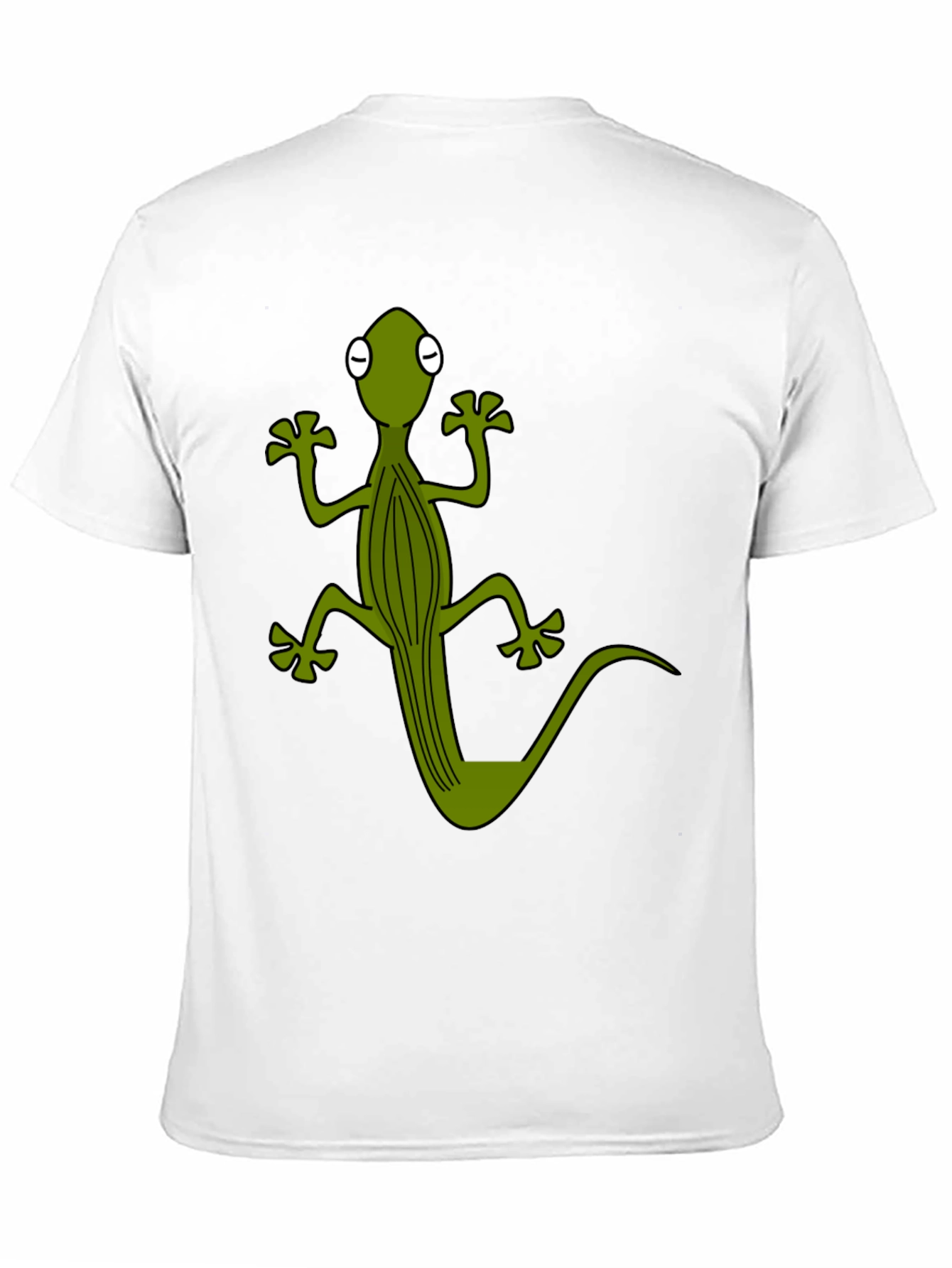 Cool Gecko Graphic Tee - Black Cotton T-Shirt