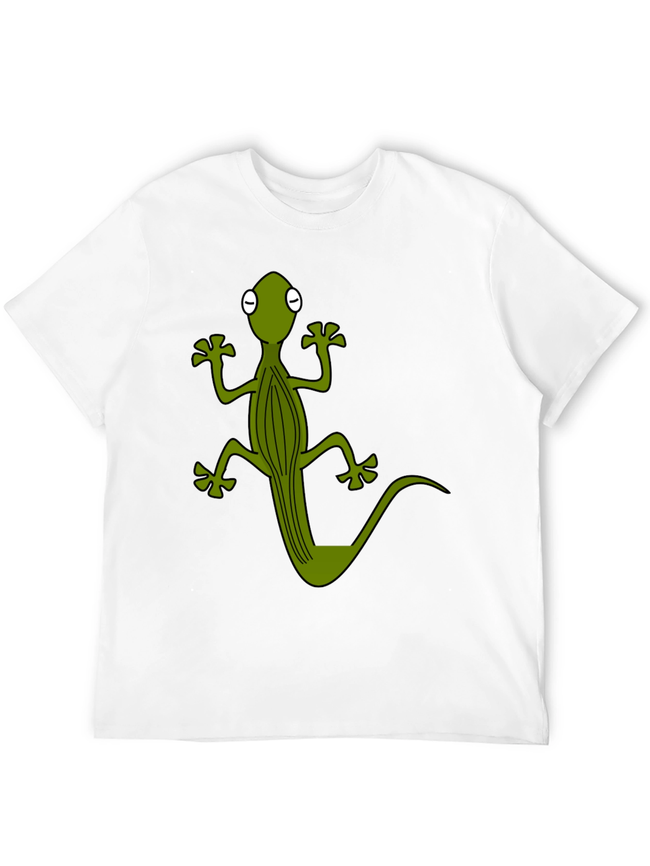 Cool Gecko Graphic Tee - Black Cotton T-Shirt