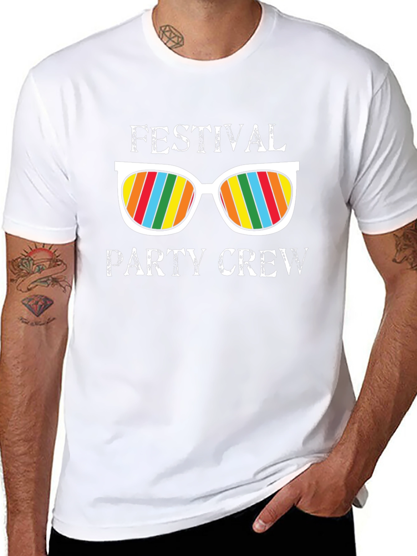 Festival Party Crew Graphic T-Shirt