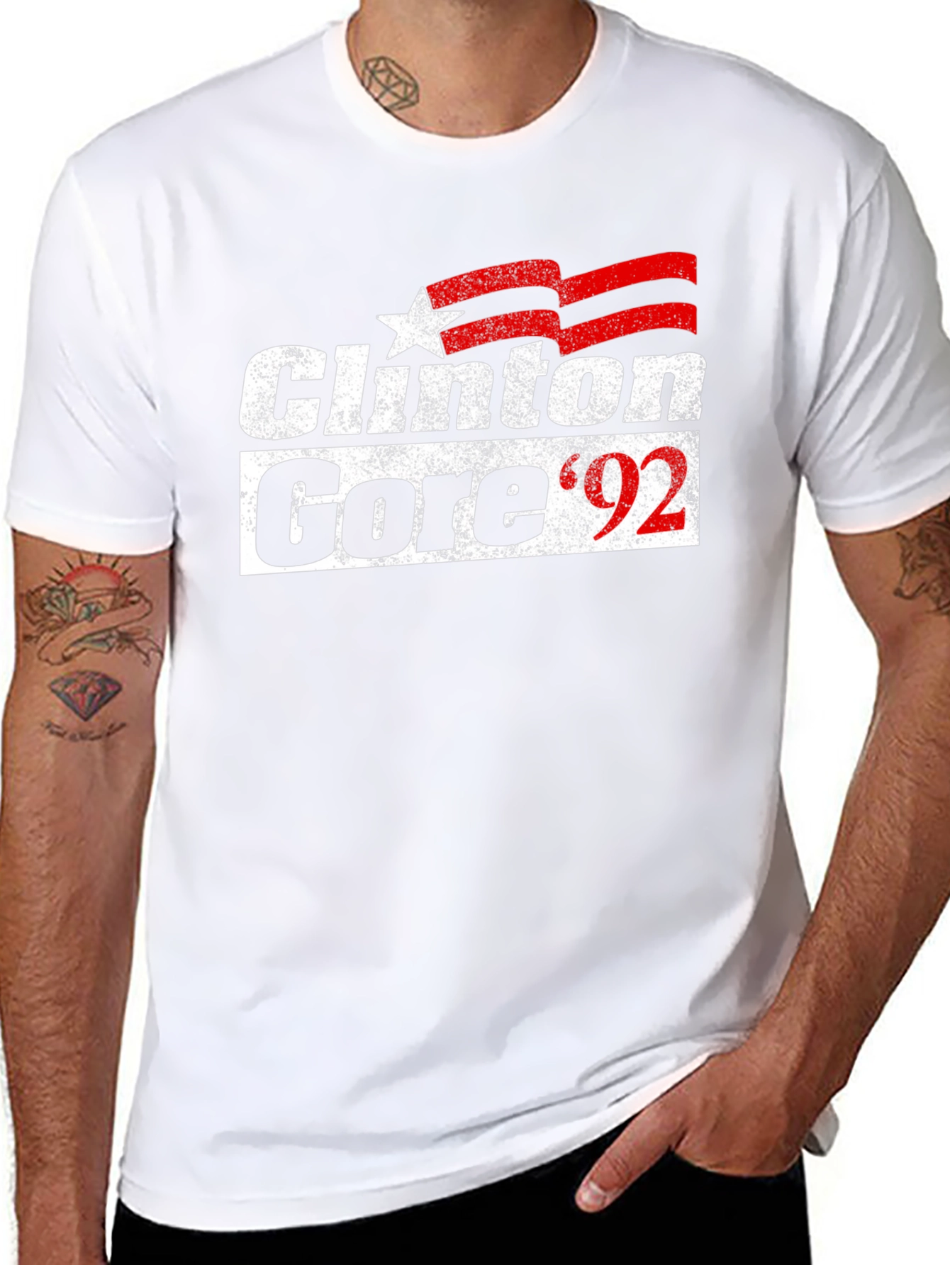 Clinton Gore 92 T-Shirt Political Tee