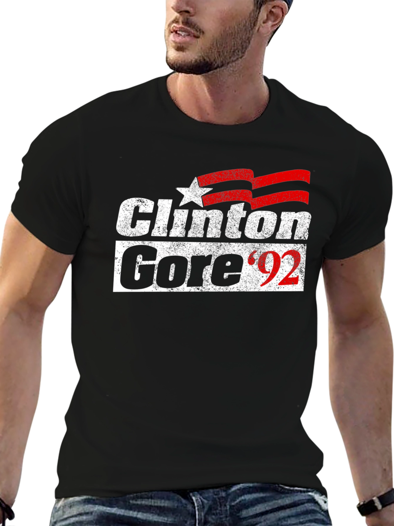 Clinton Gore 92 T-Shirt Political Tee