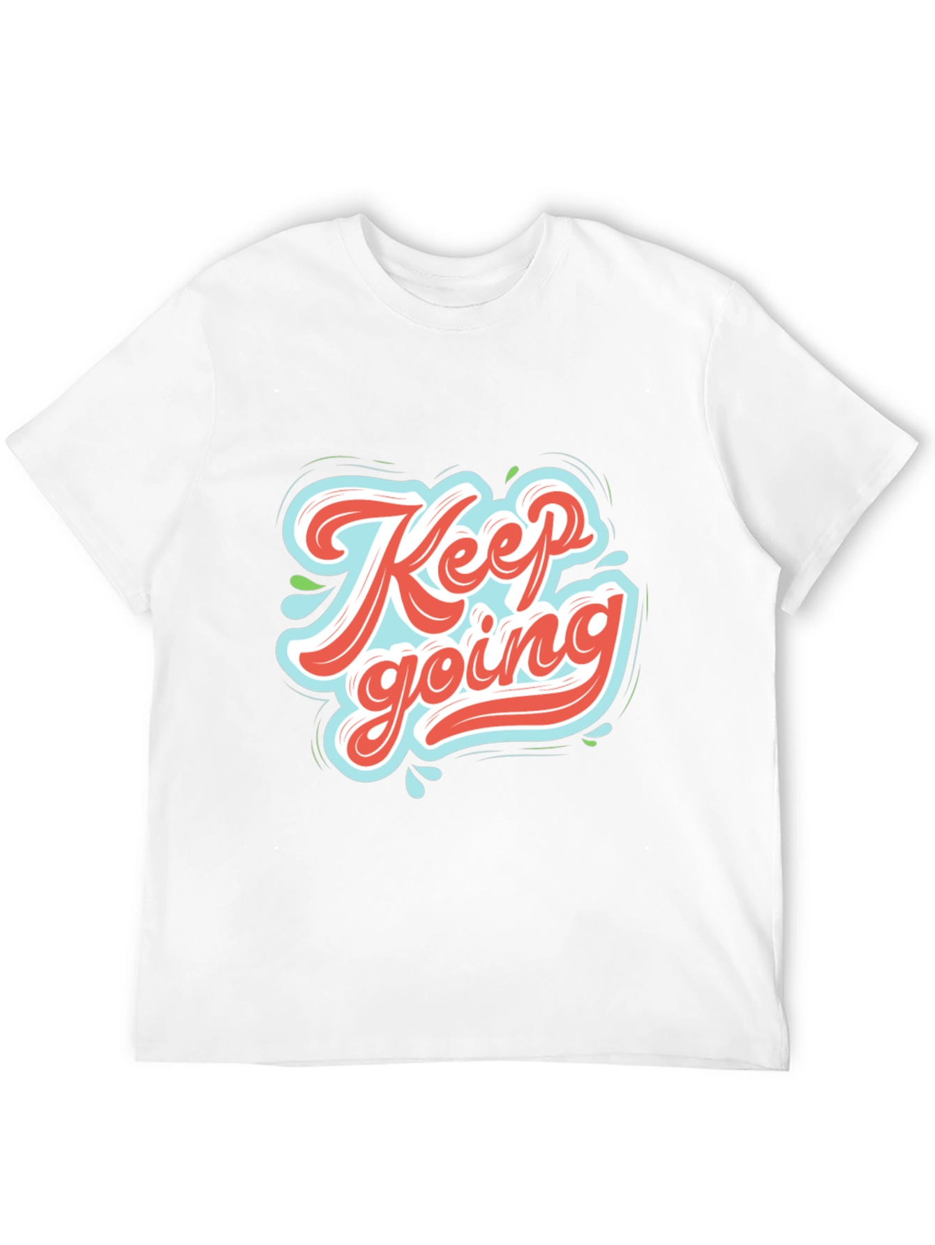 Keep Going Graphic Tee - Motivational Black T-Shirt