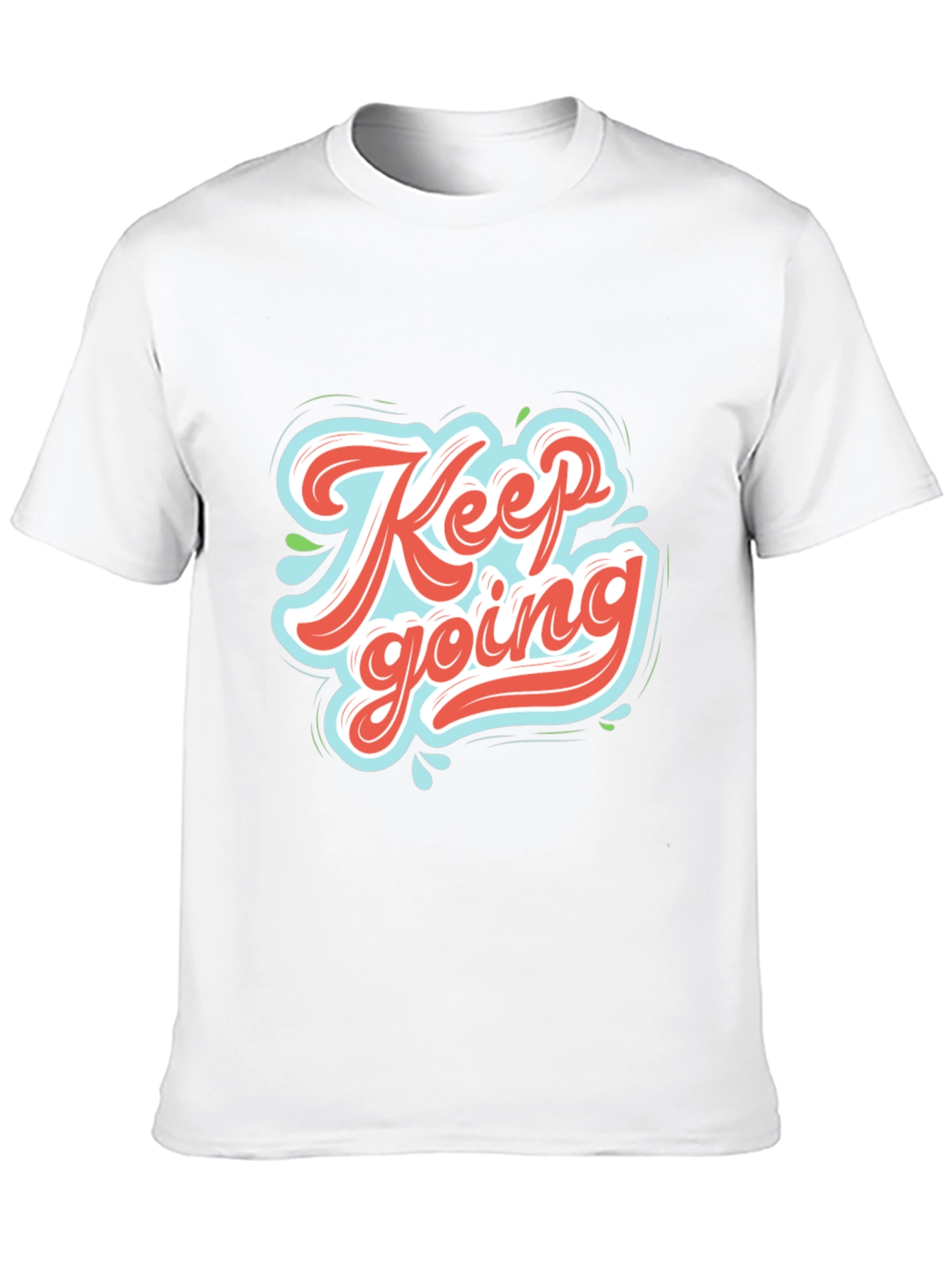 Keep Going Graphic Tee - Motivational Black T-Shirt