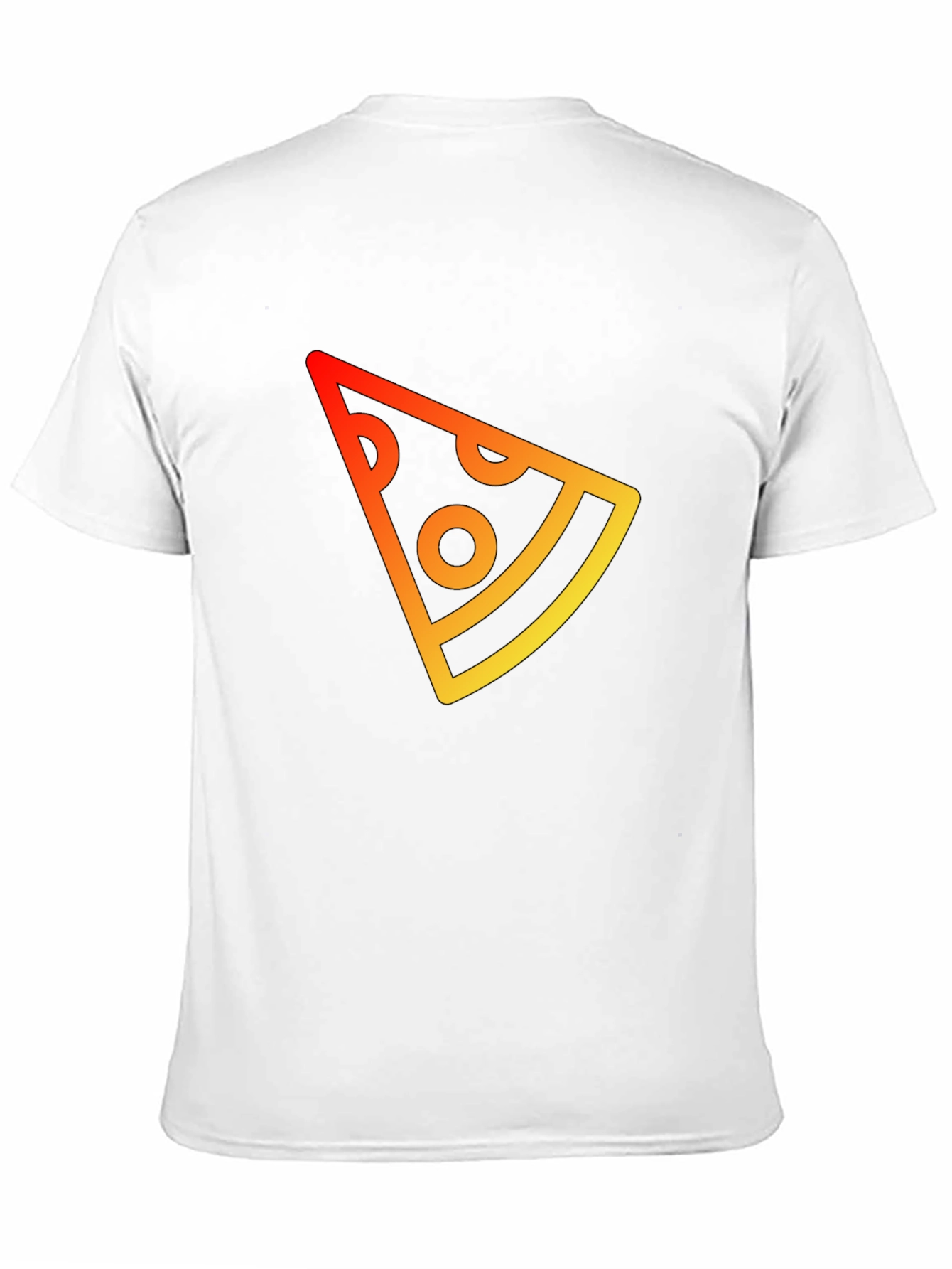 Pizza Slice Graphic Tee - Casual Black T-Shirt