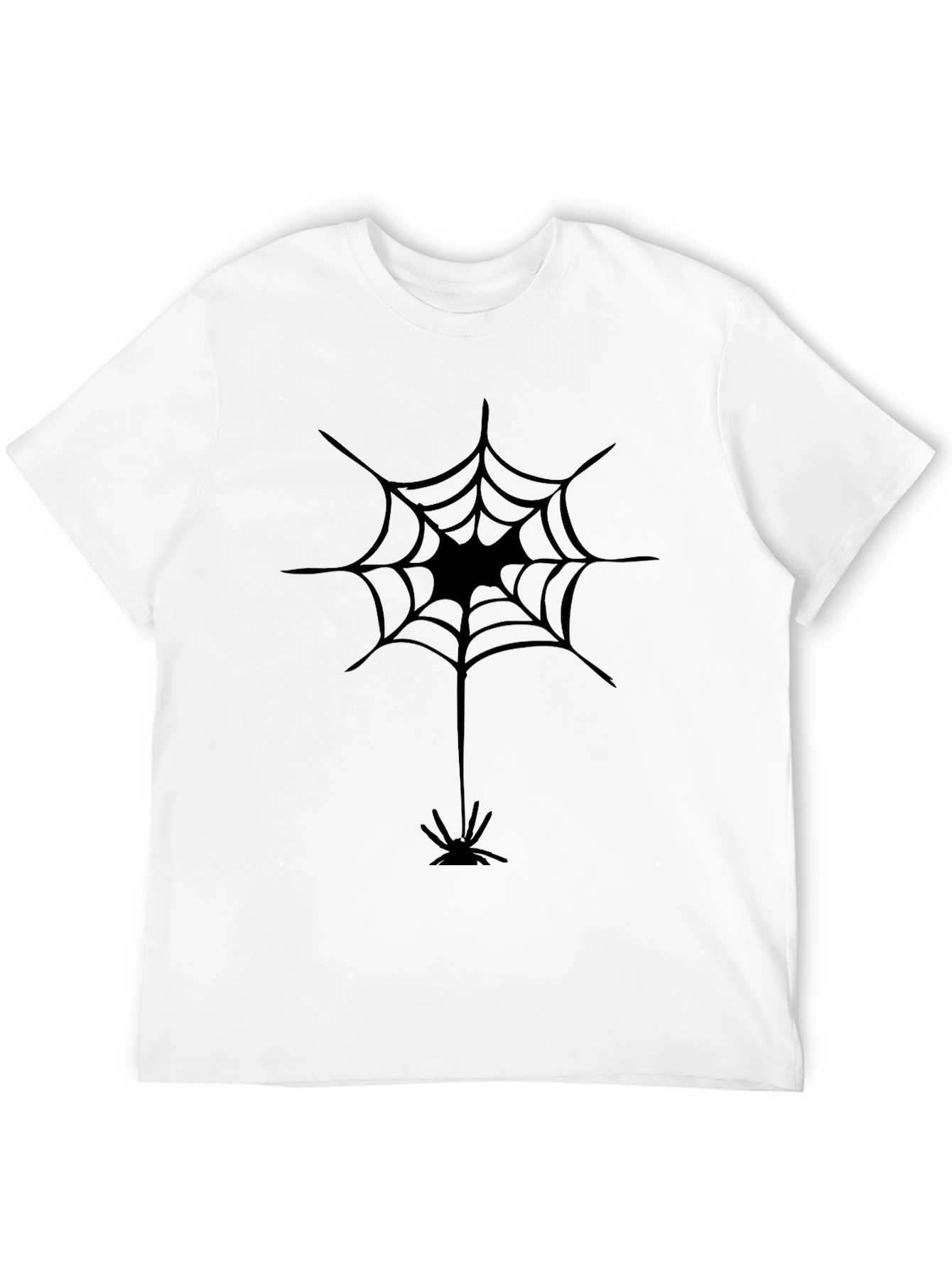 Spider Web Graphic Black T-Shirt