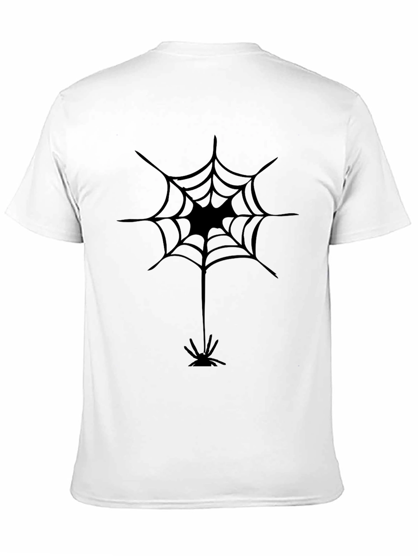 Spider Web Graphic Black T-Shirt