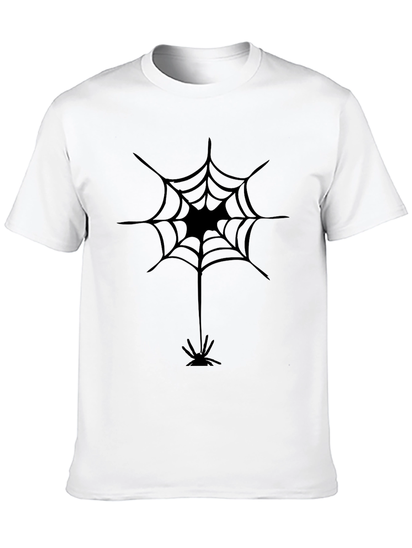 Spider Web Graphic Black T-Shirt