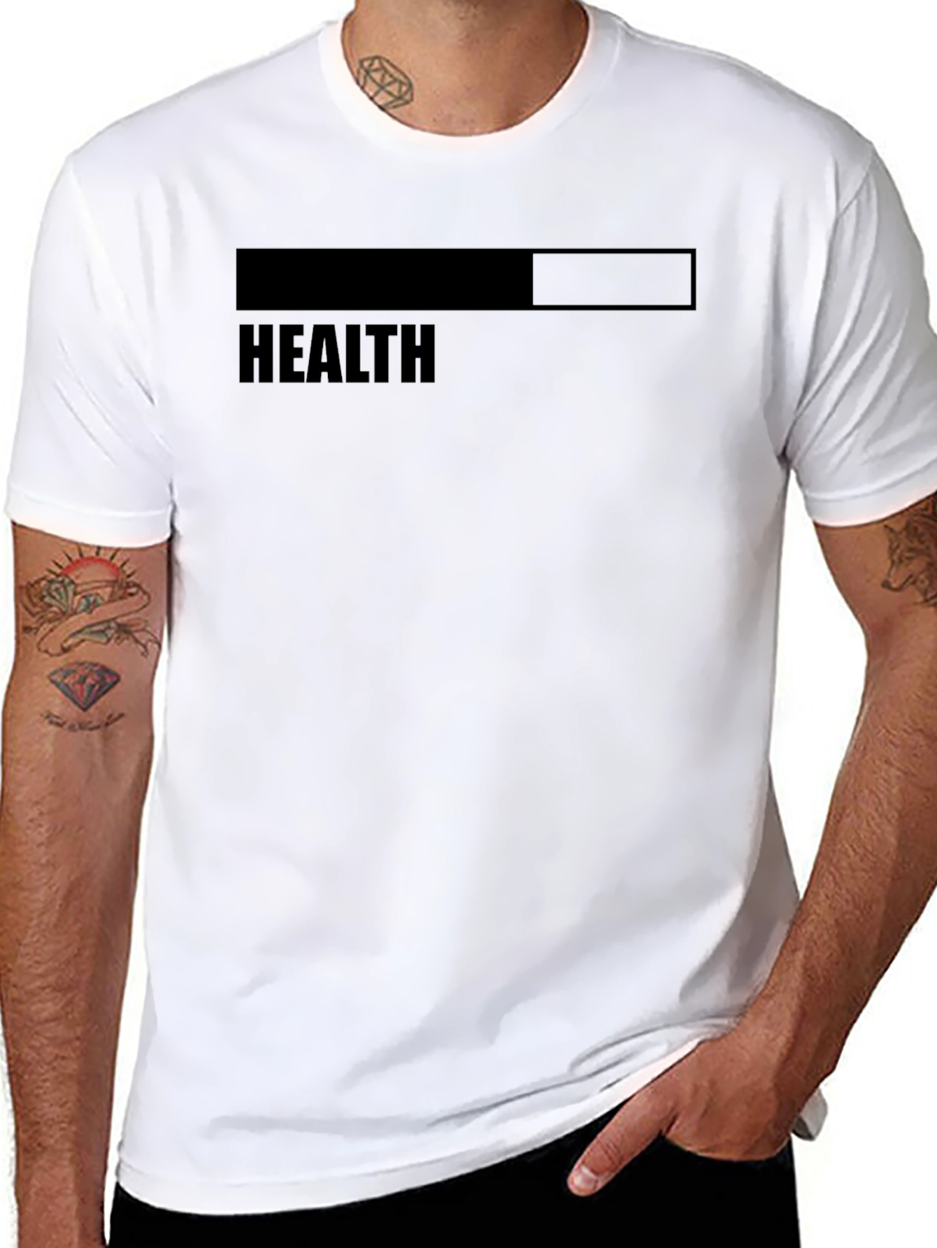 Health Bar Graphic Tee - Gamer Shirt