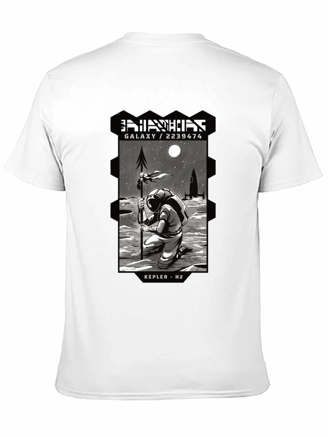 Astronaut Graphic T-Shirt - Galaxy Kepler H2 Design