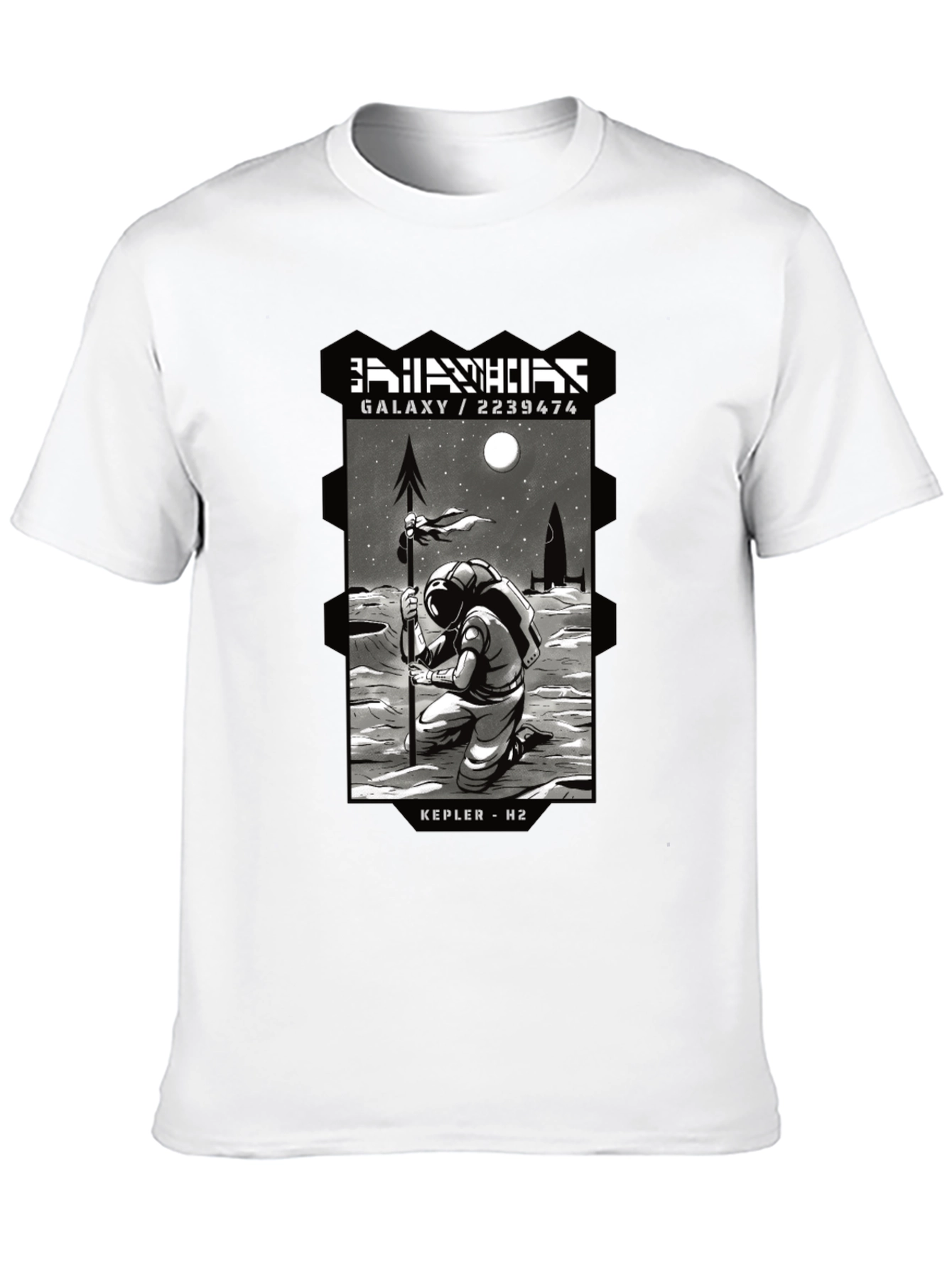 Astronaut Graphic T-Shirt - Galaxy Kepler H2 Design