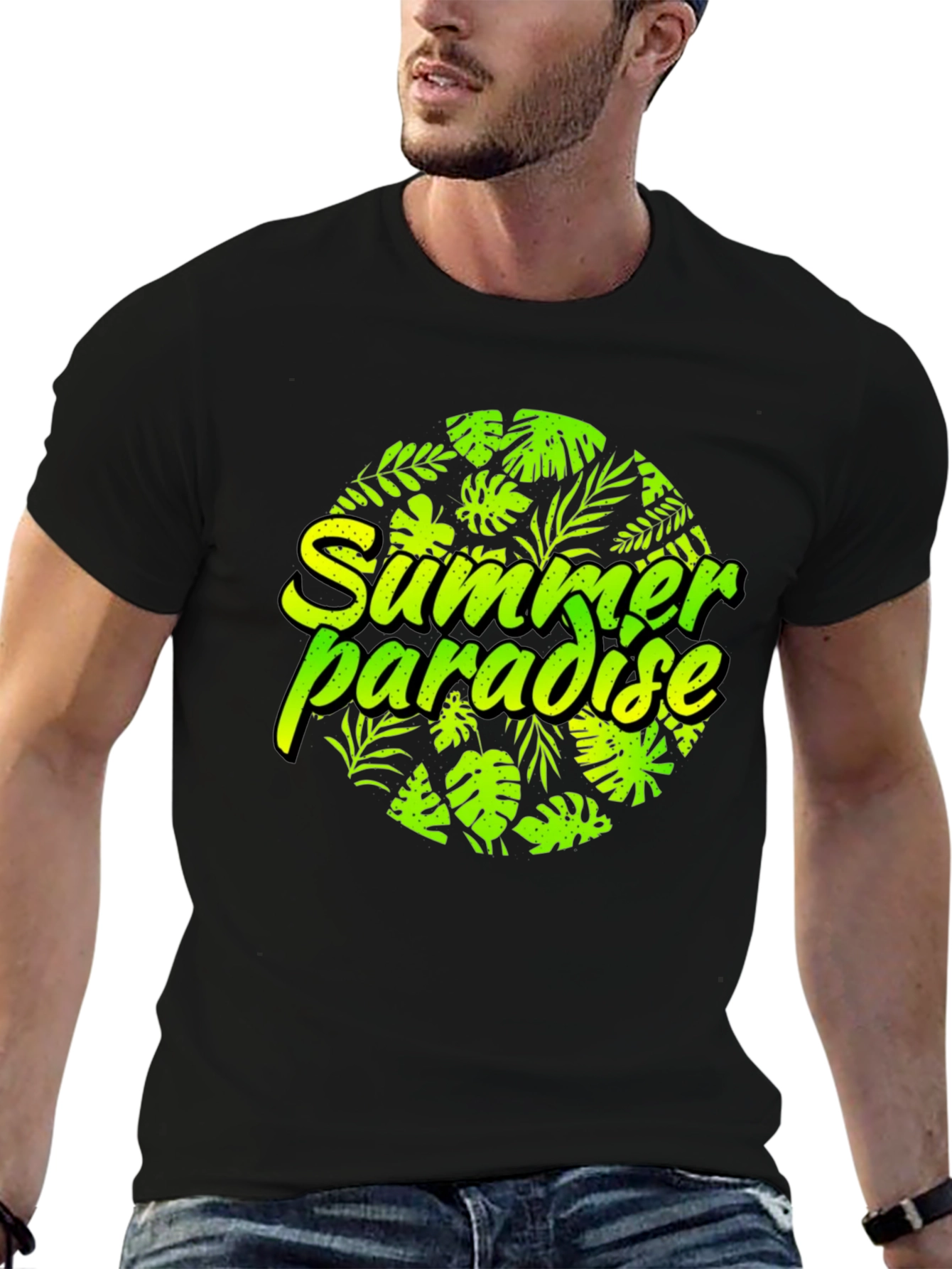 Summer Paradise Graphic Tee - Tropical Vibes