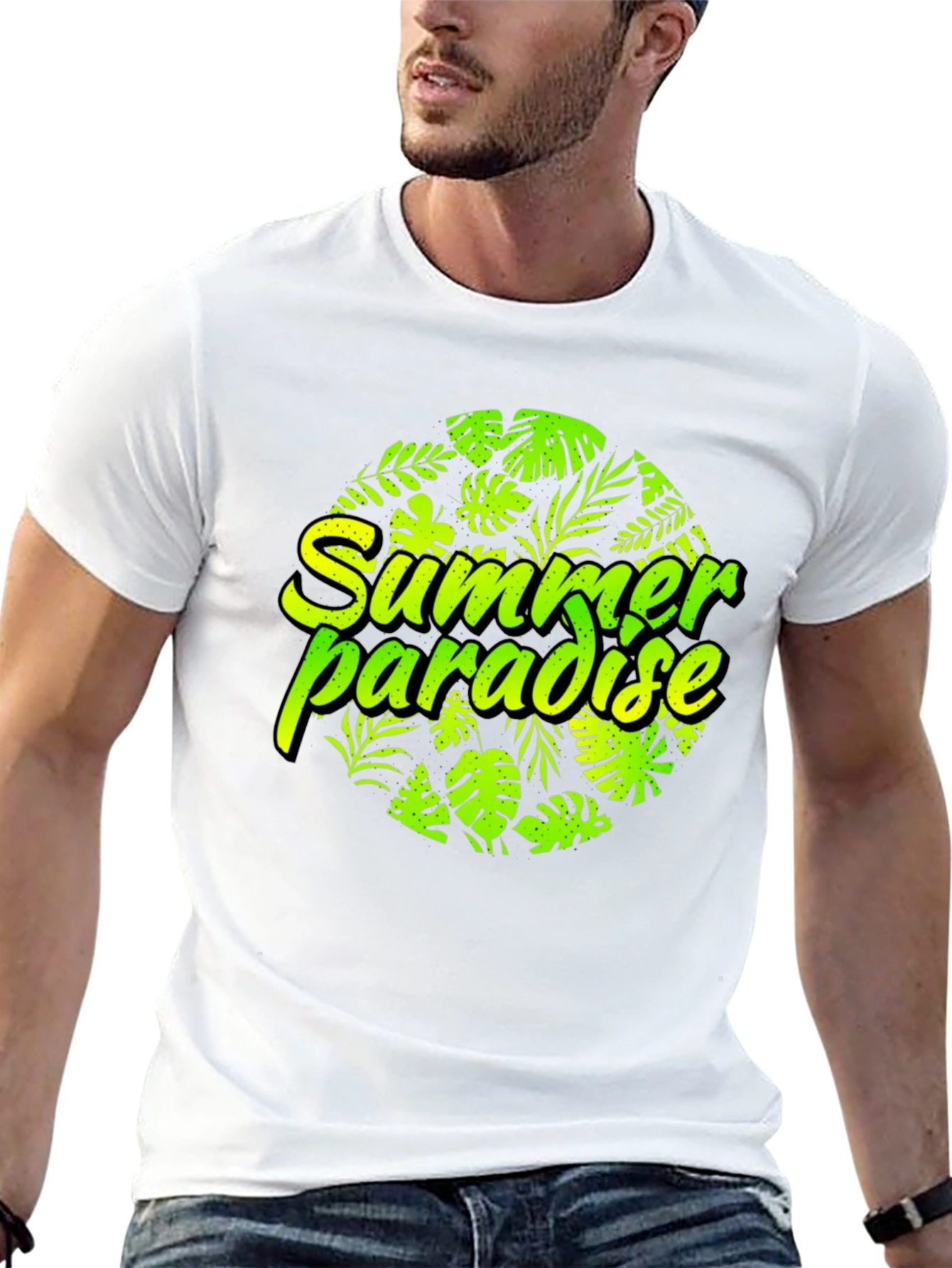 Summer Paradise Graphic Tee - Tropical Vibes