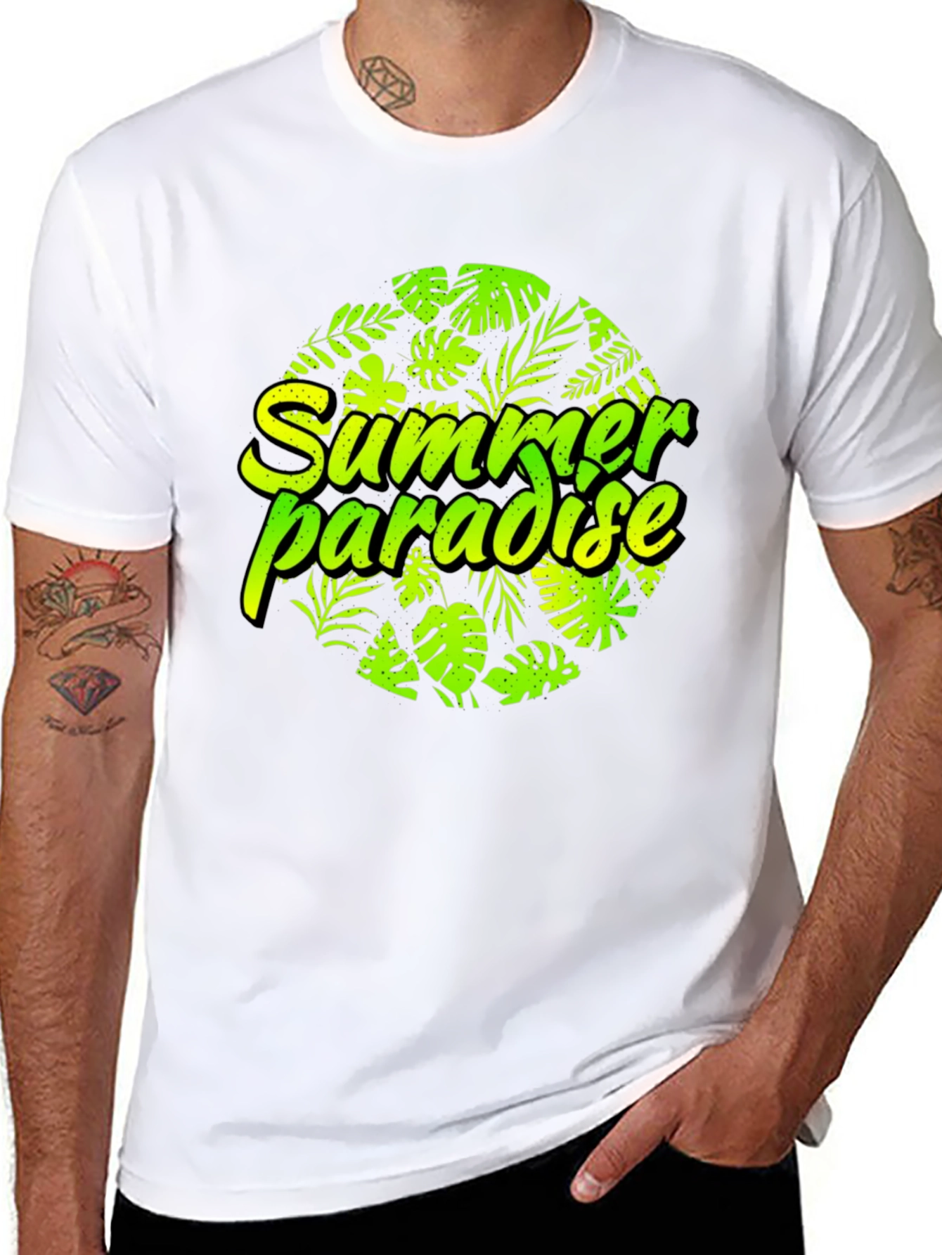 Summer Paradise Graphic Tee - Tropical Vibes