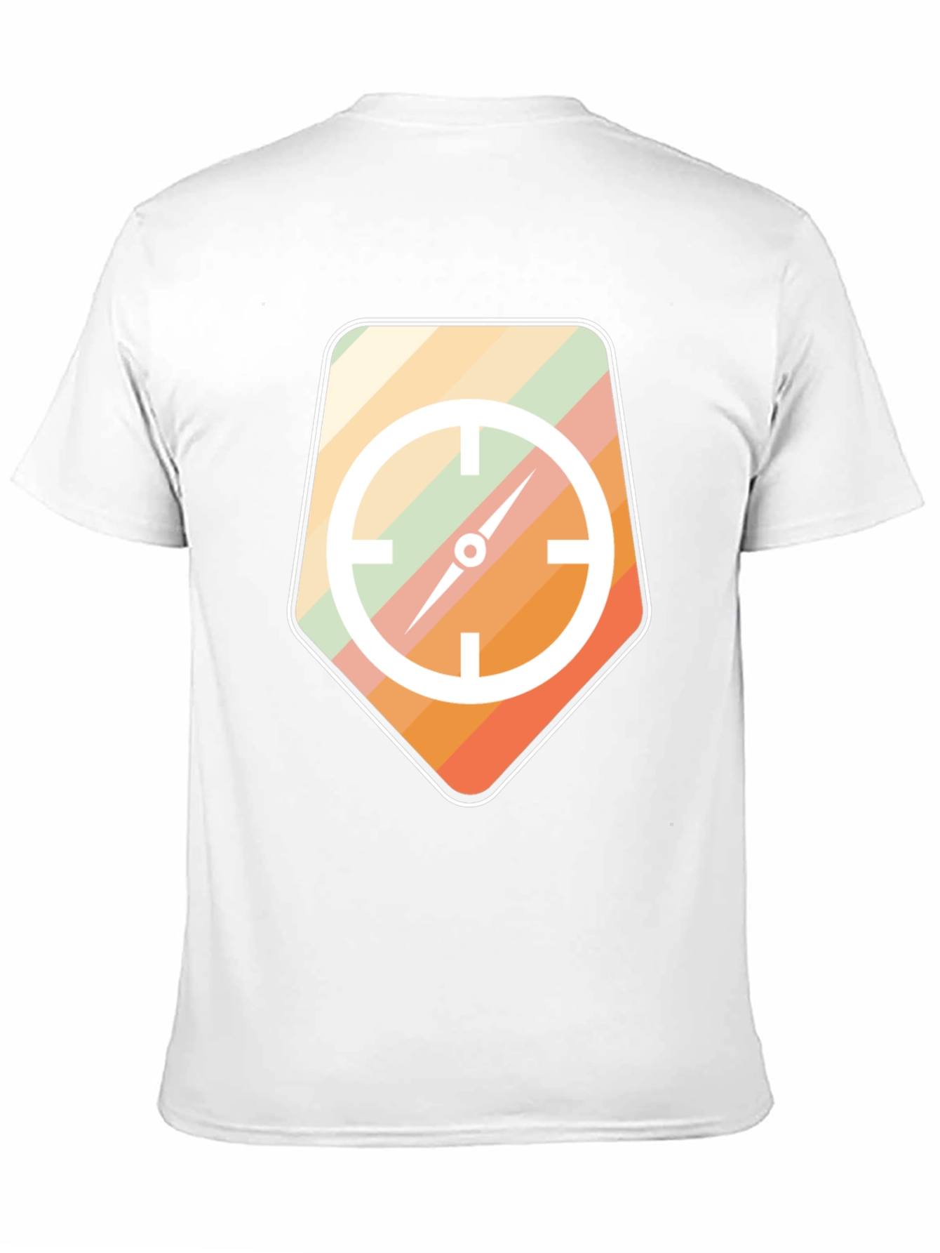 Retro Compass Graphic Tee - Mens Black T-Shirt