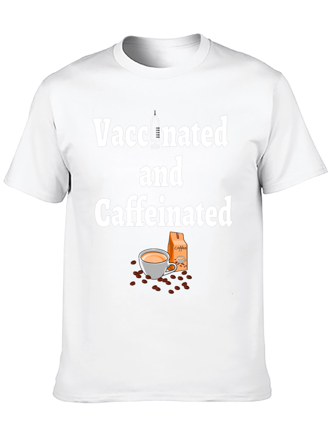 Vaccinated and Caffeinated T-Shirt