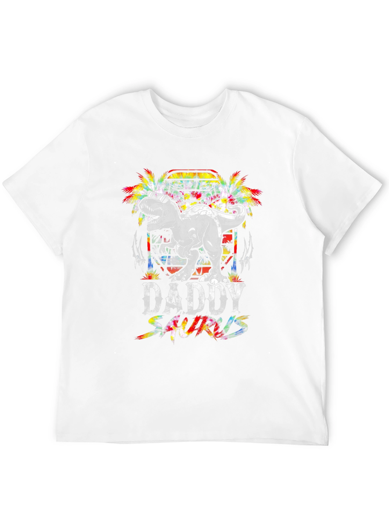 Daddy Saurus Black Graphic T-Shirt