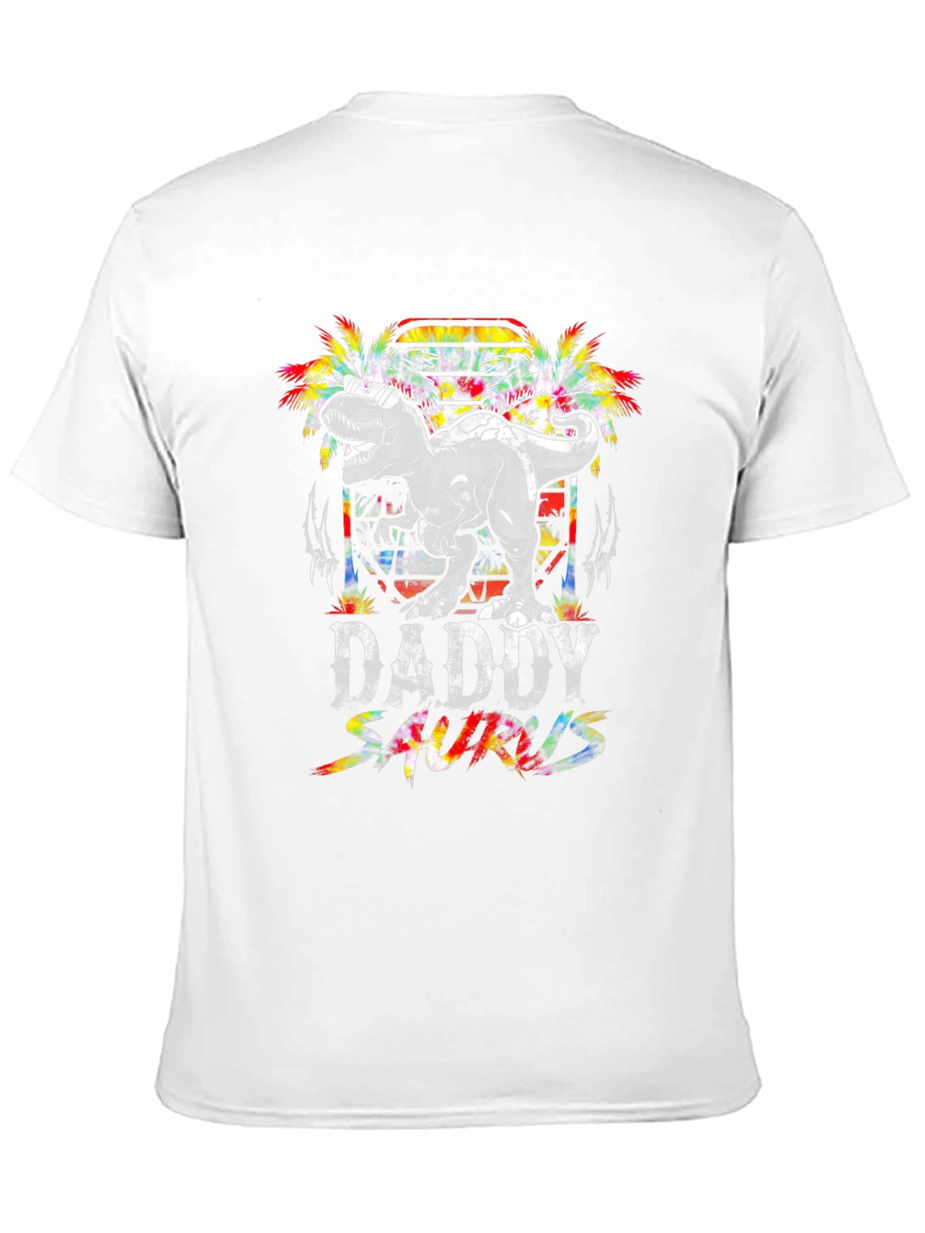 Daddy Saurus Black Graphic T-Shirt