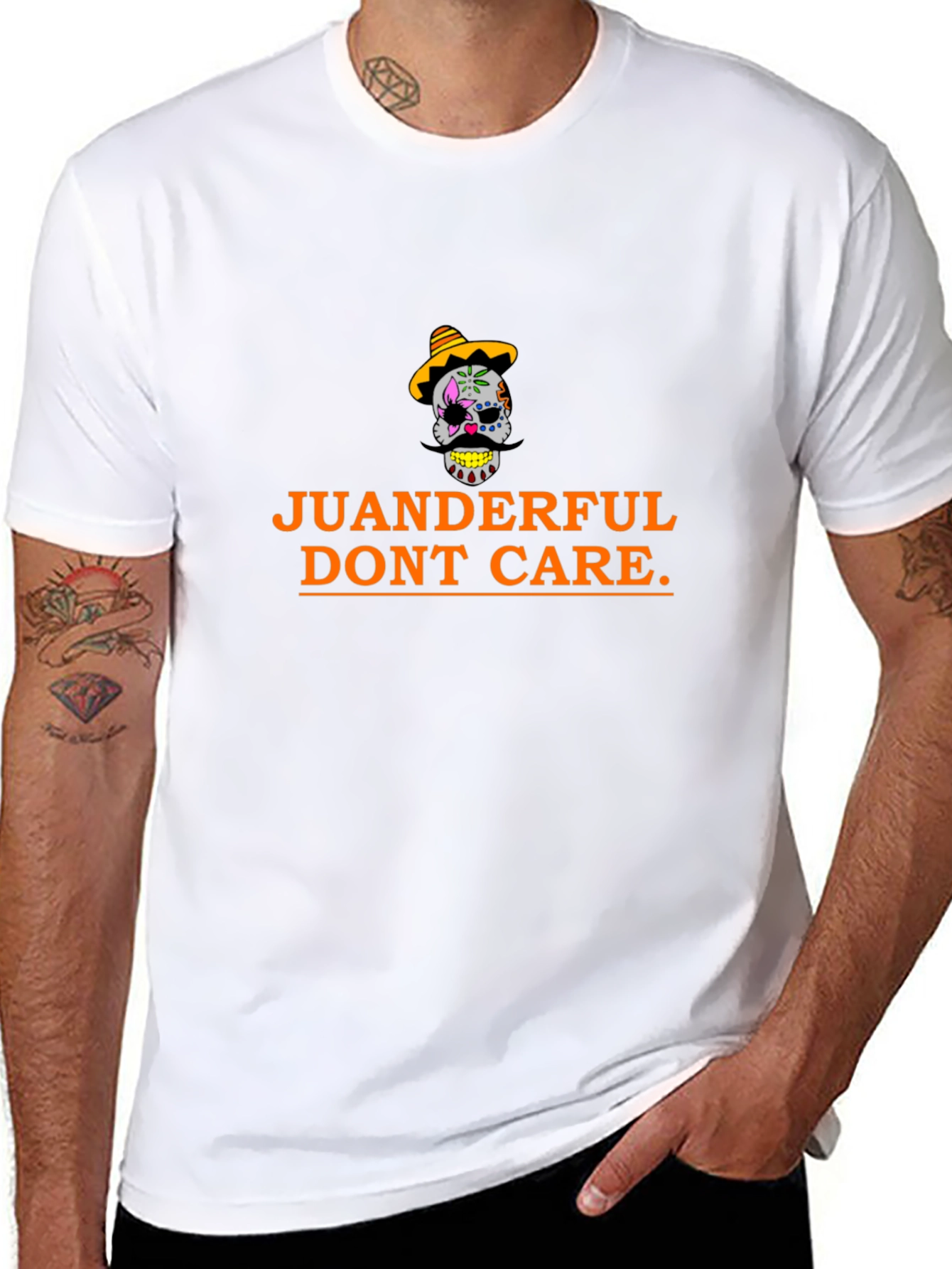 Juanderful Dont Care Black T-Shirt