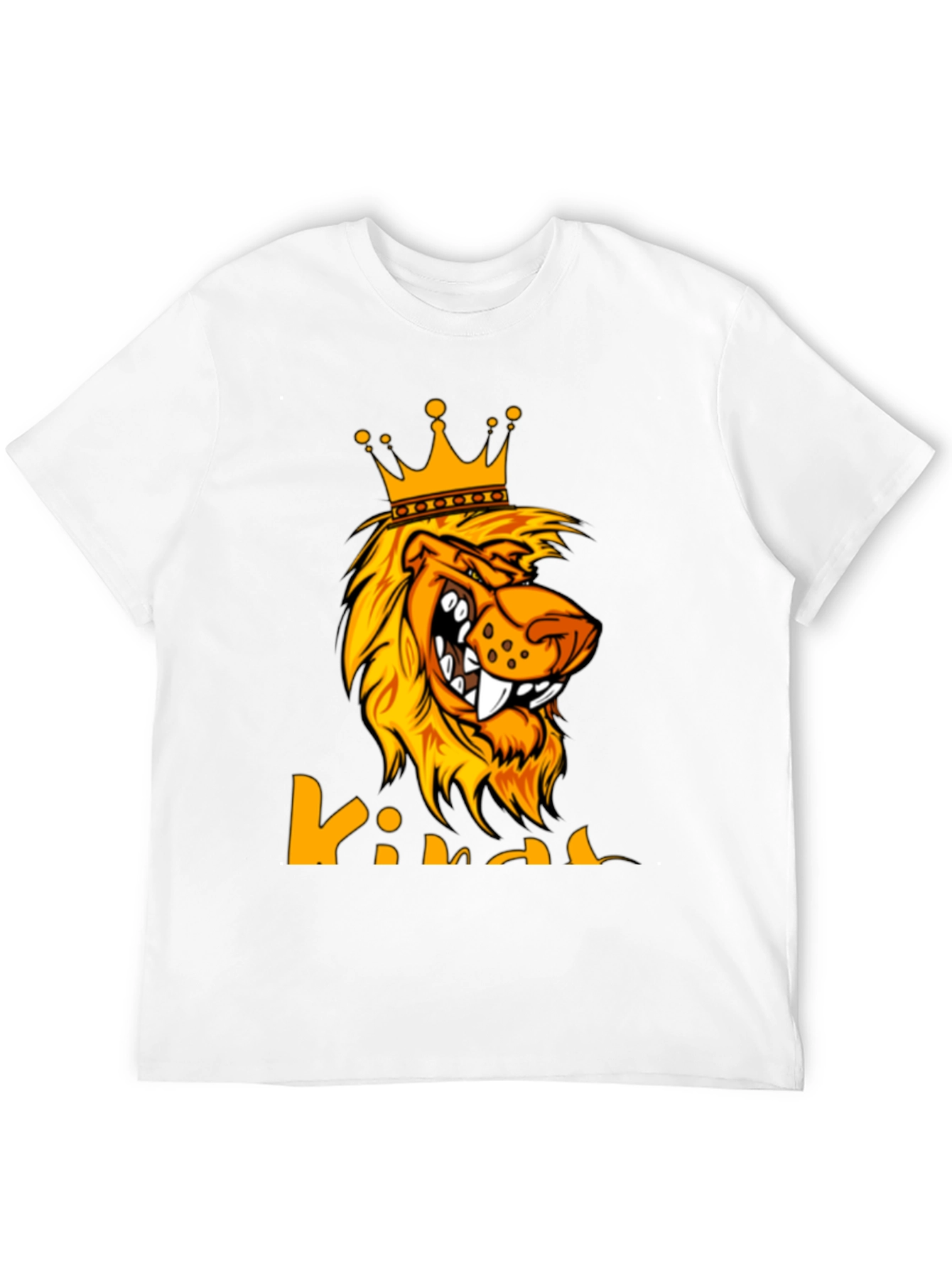 King Lion Graphic Tee - Bold Black T-Shirt