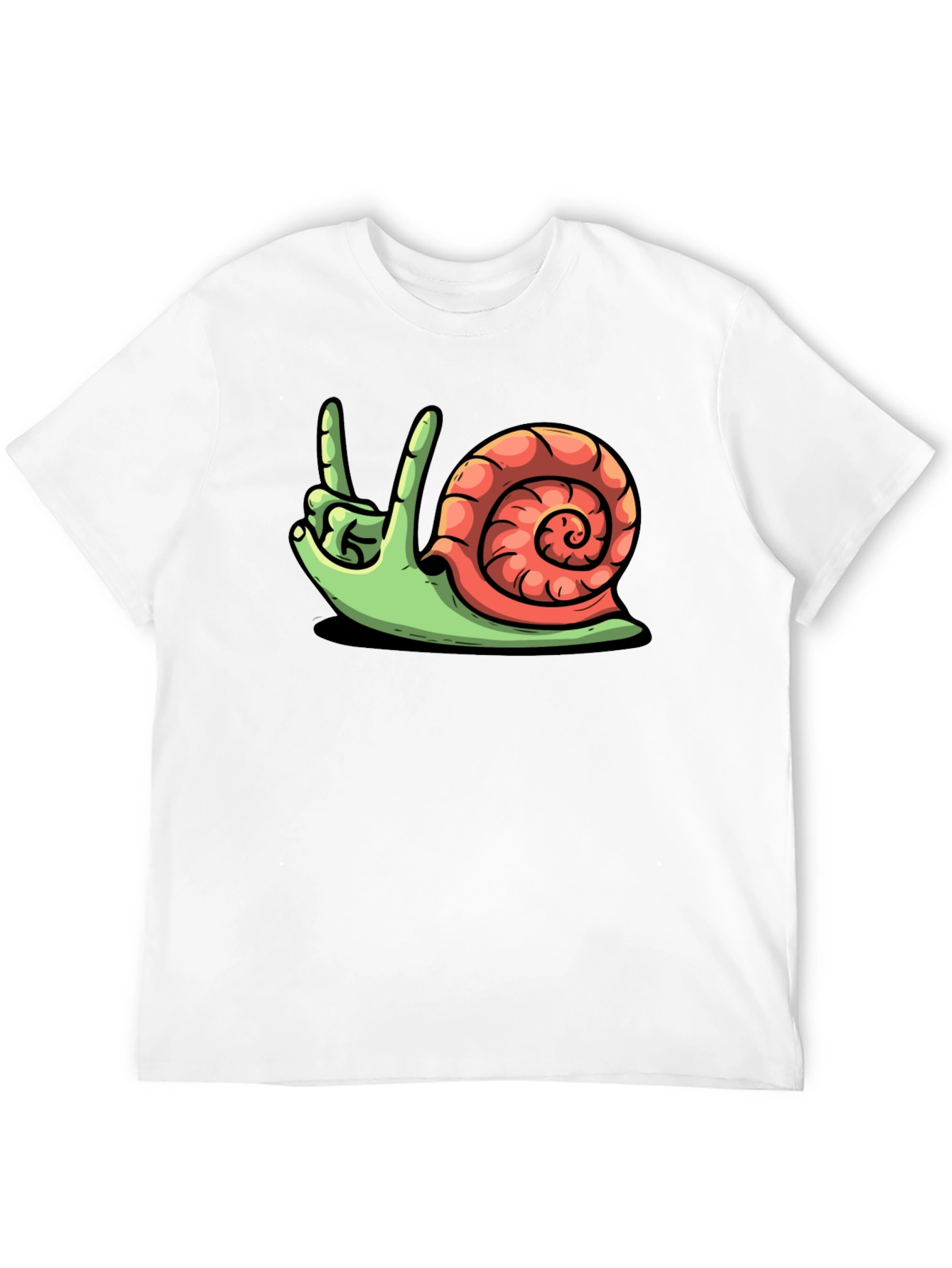 Rock On Snail Graphic T-Shirt