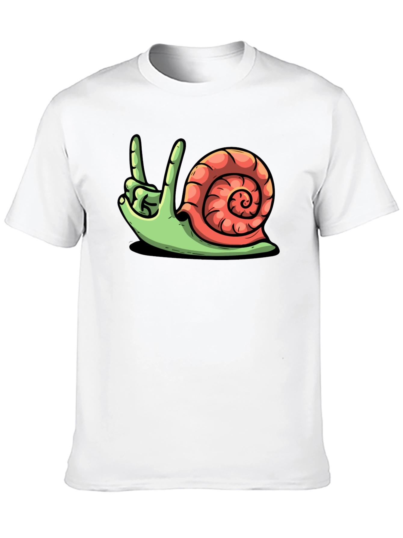 Rock On Snail Graphic T-Shirt