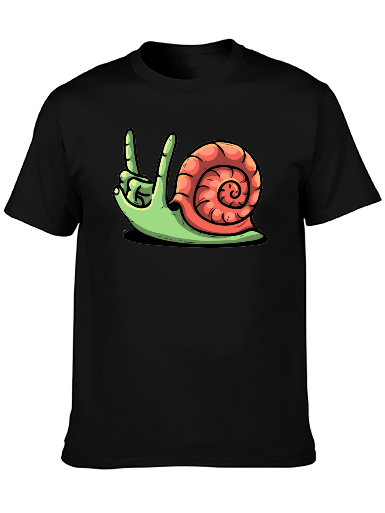 Rock On Snail Graphic T-Shirt