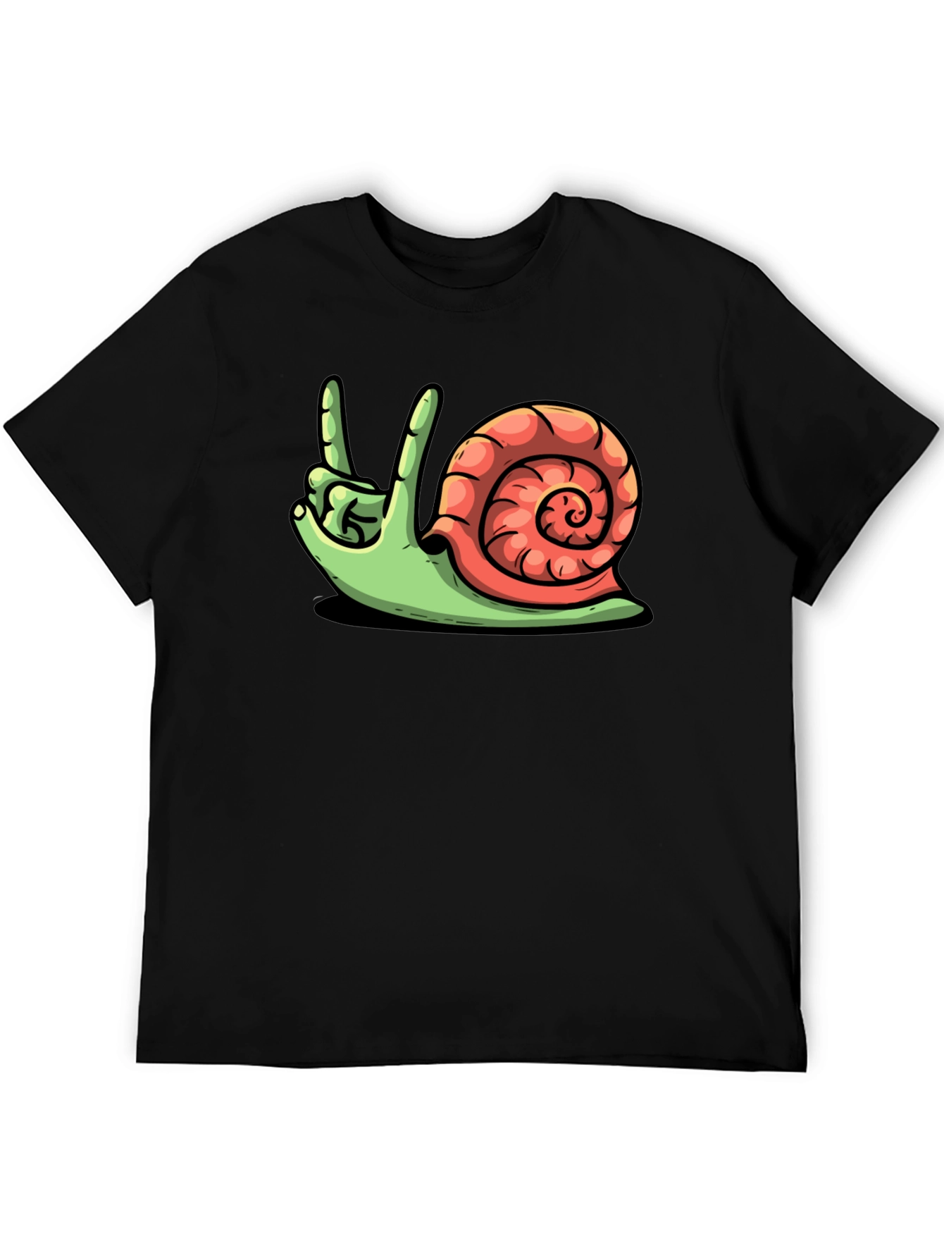 Rock On Snail Graphic T-Shirt