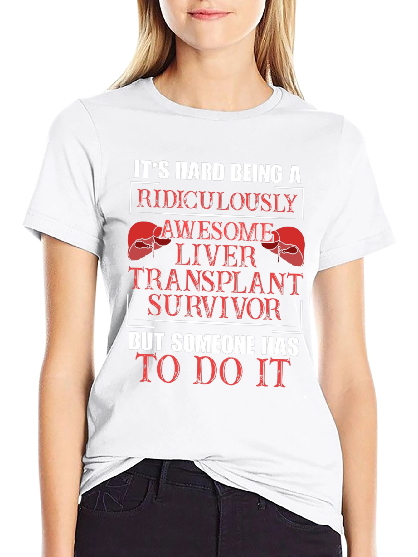 Funny Liver Transplant Survivor Graphic T-Shirt
