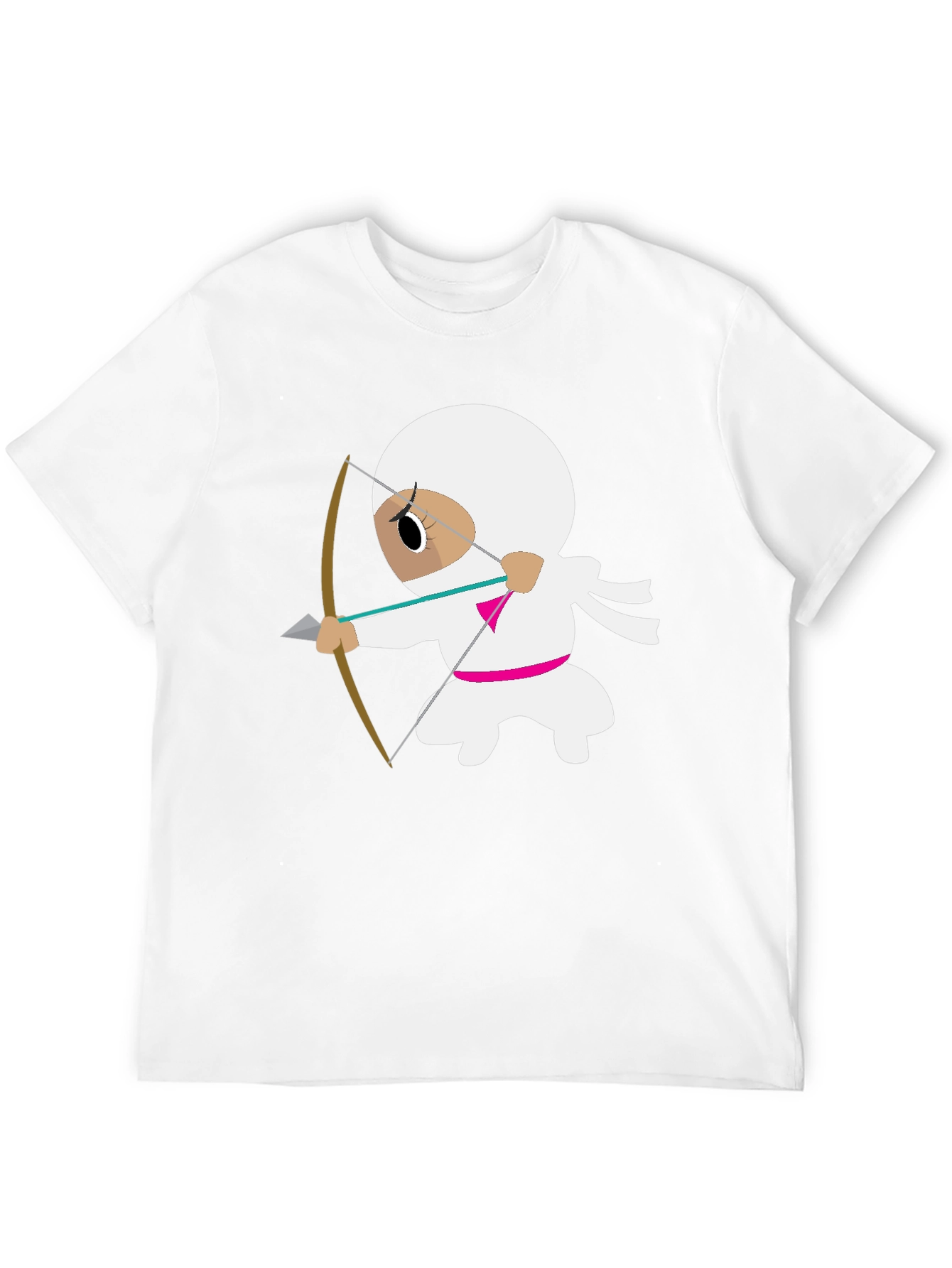 Ninja Archer Graphic Tee - Black Cotton T-Shirt