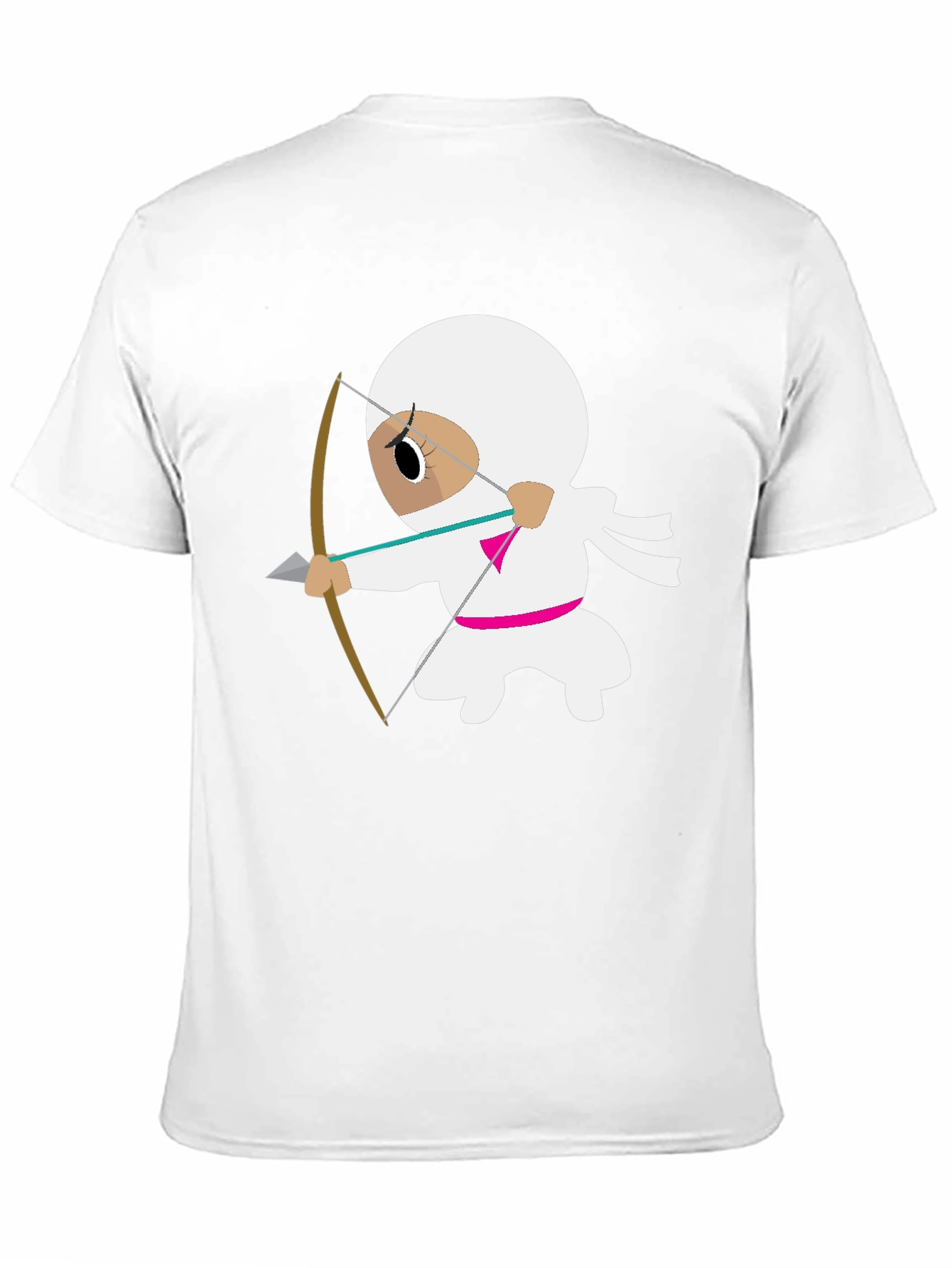 Ninja Archer Graphic Tee - Black Cotton T-Shirt