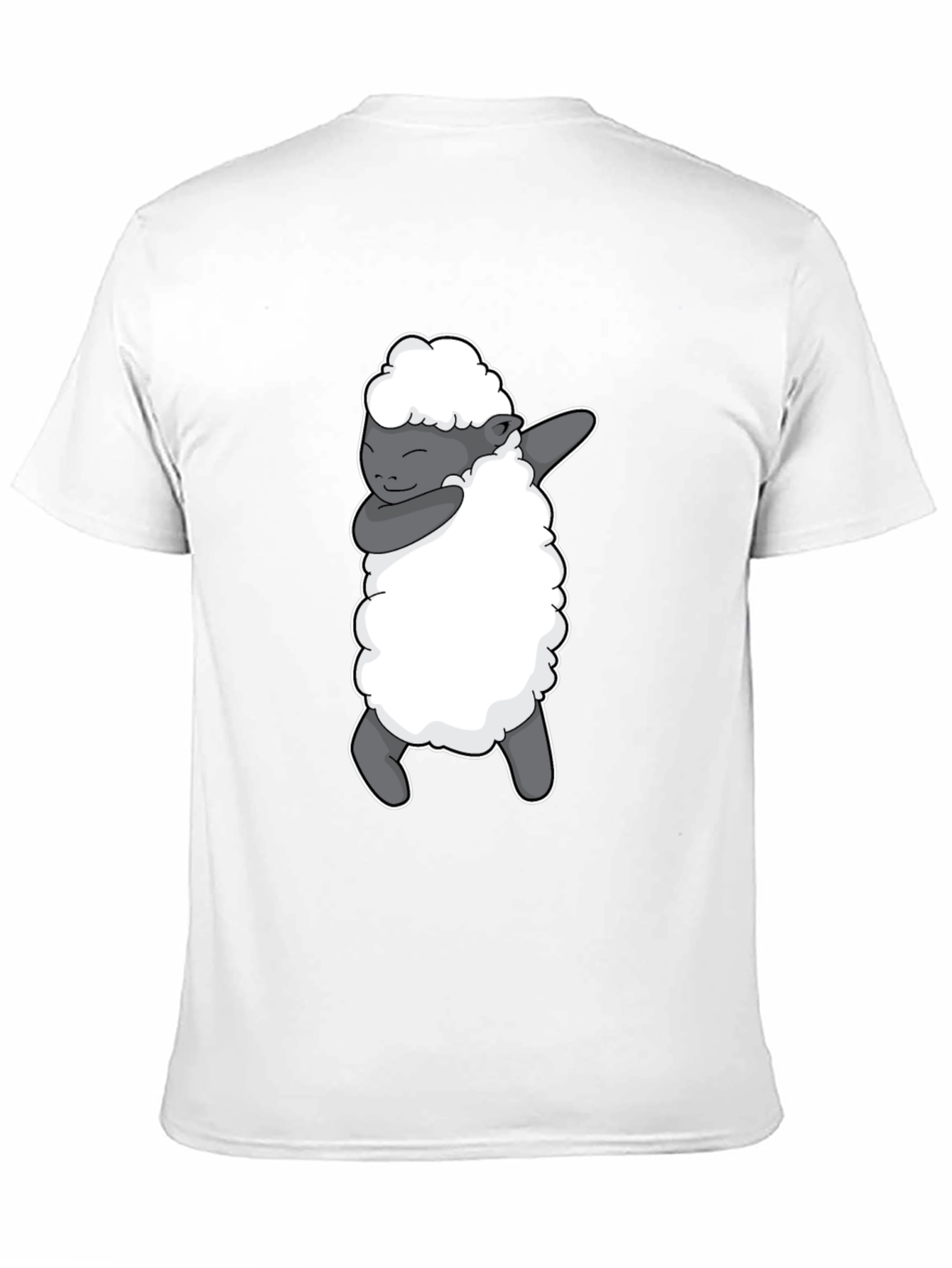 Dabbing Sheep Graphic Tee - Black Cotton T-Shirt
