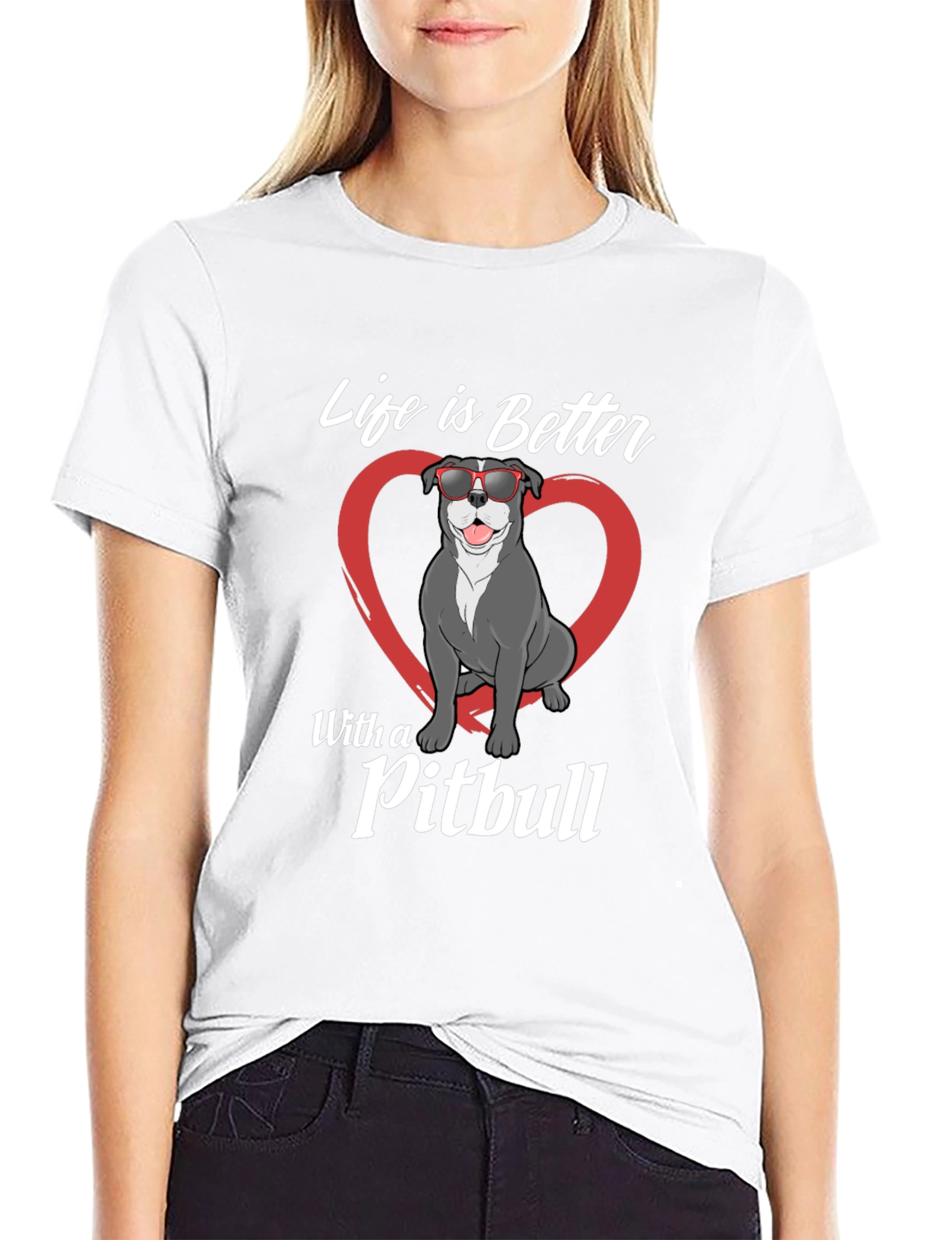 Life is Better with a Pitbull Graphic Tee