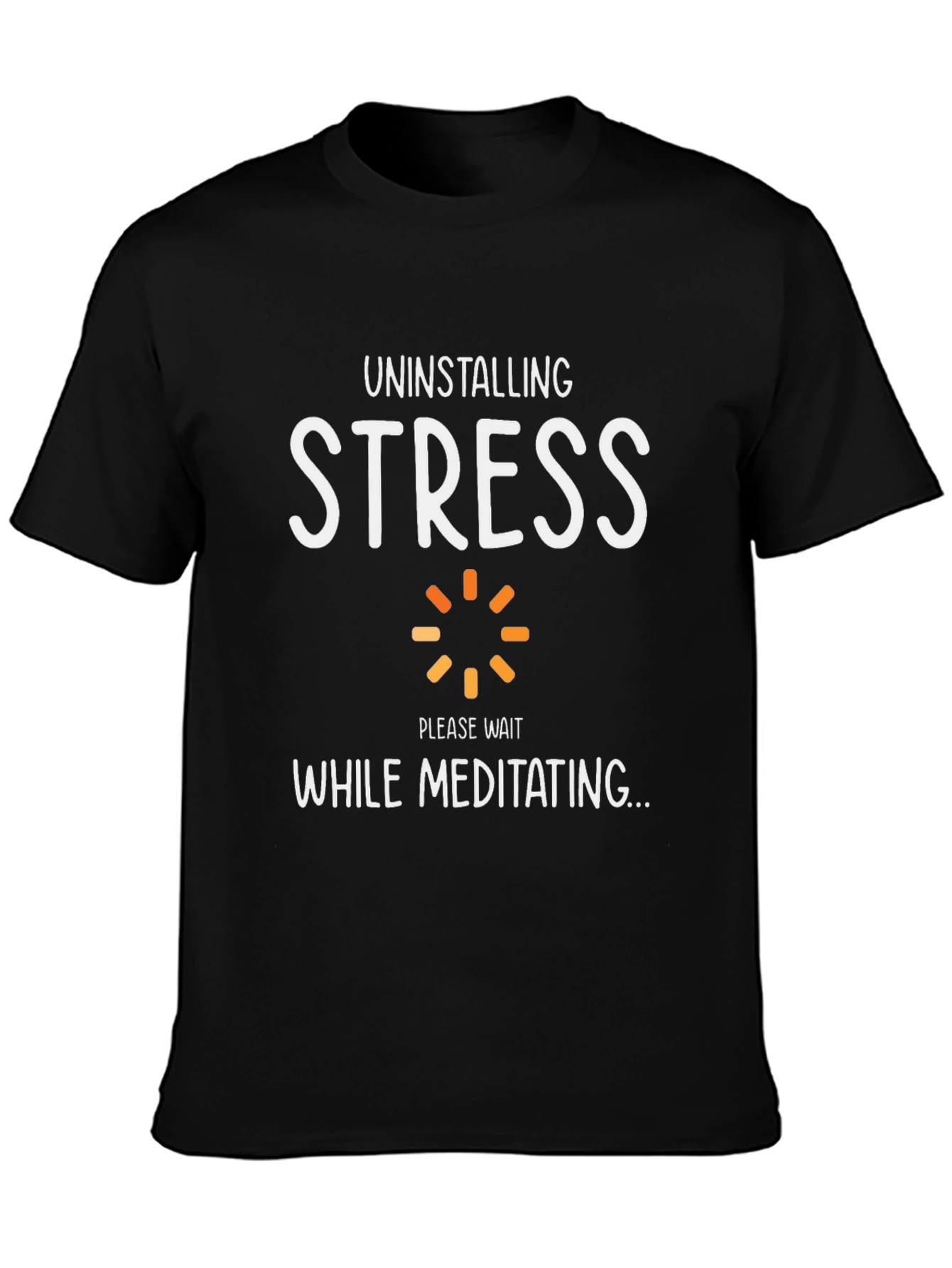 Uninstalling Stress Meditating T-Shirt