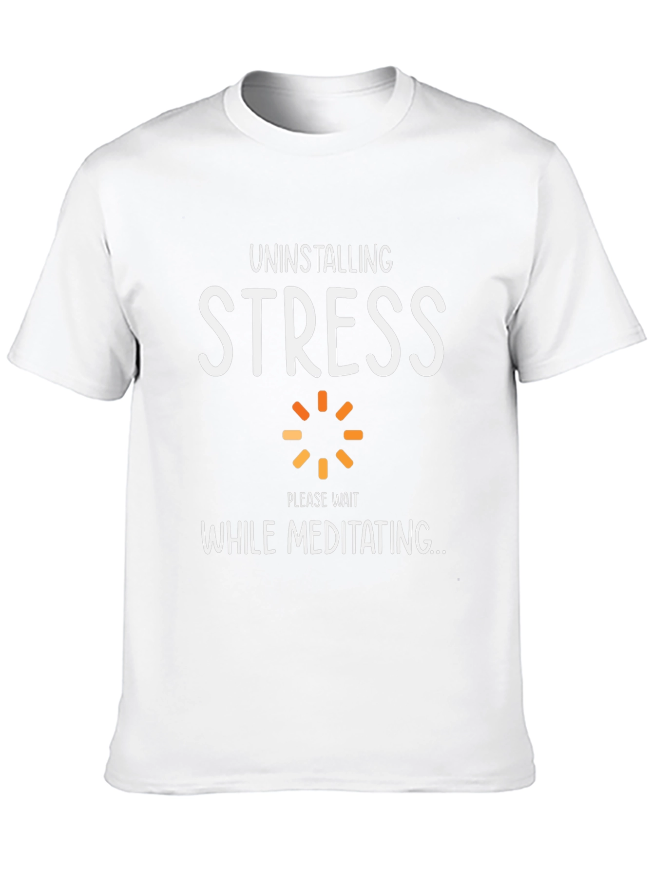 Uninstalling Stress Meditating T-Shirt