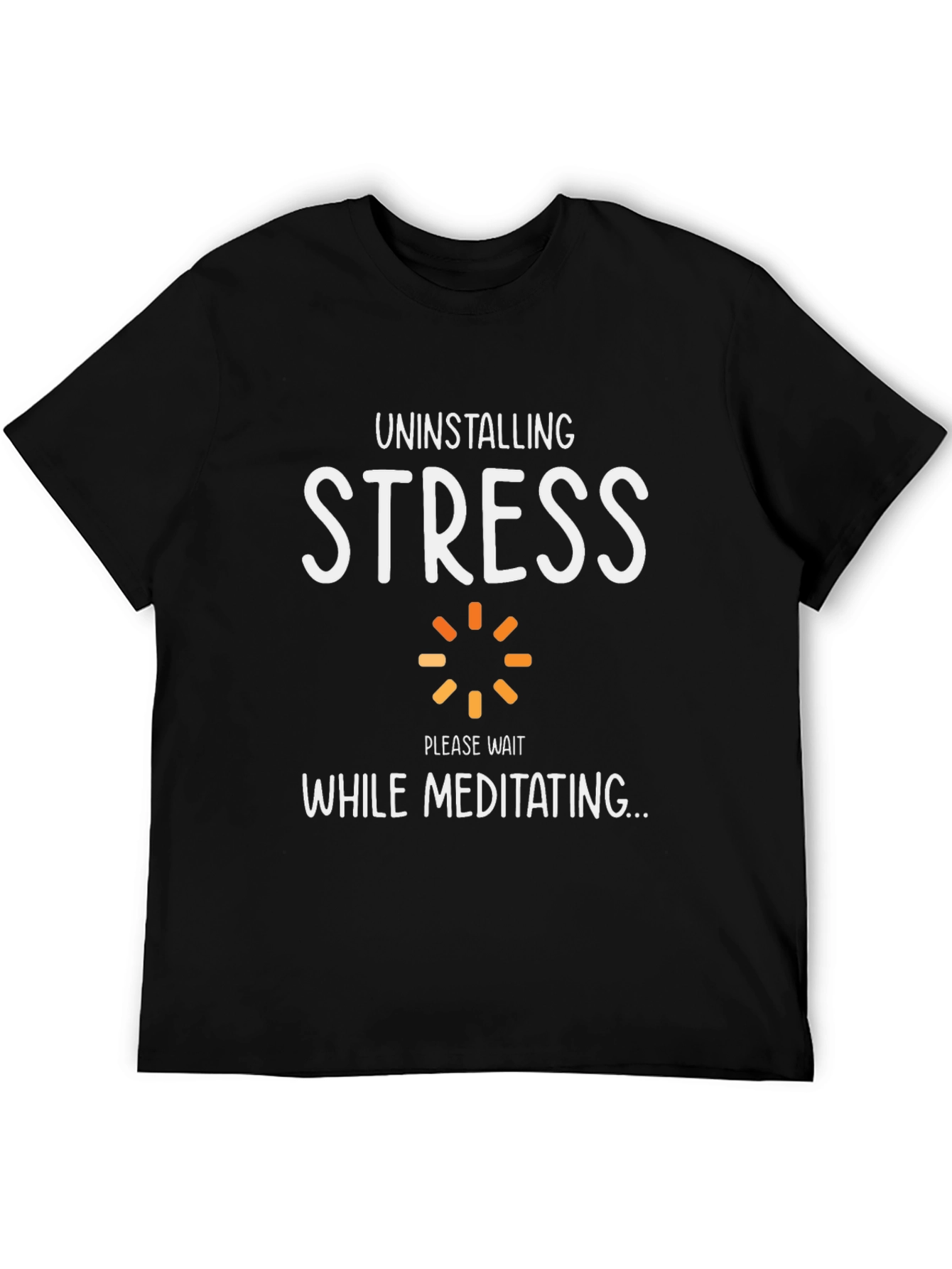 Uninstalling Stress Meditating T-Shirt