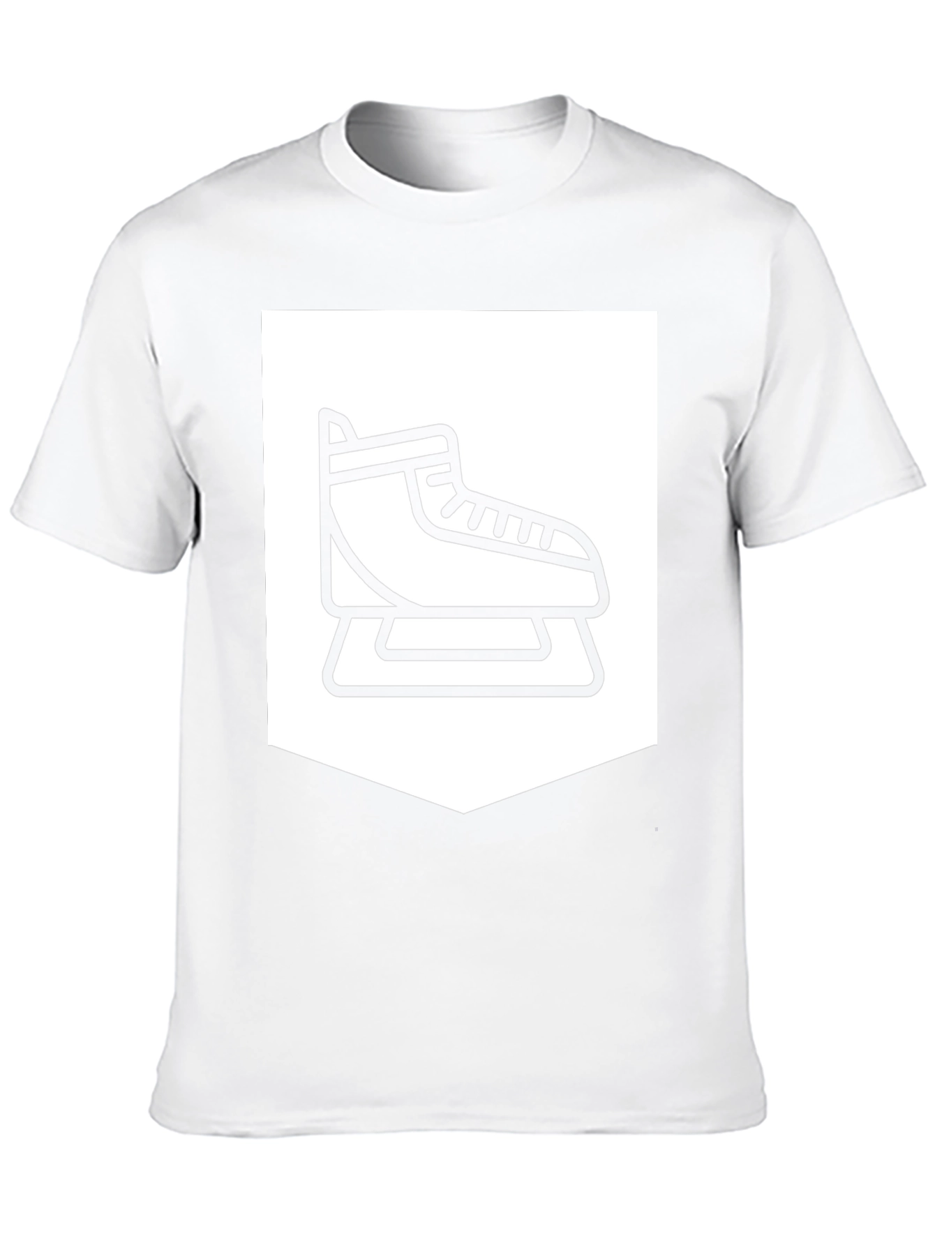 Ice Skate Graphic Tee - Black Casual Shirt
