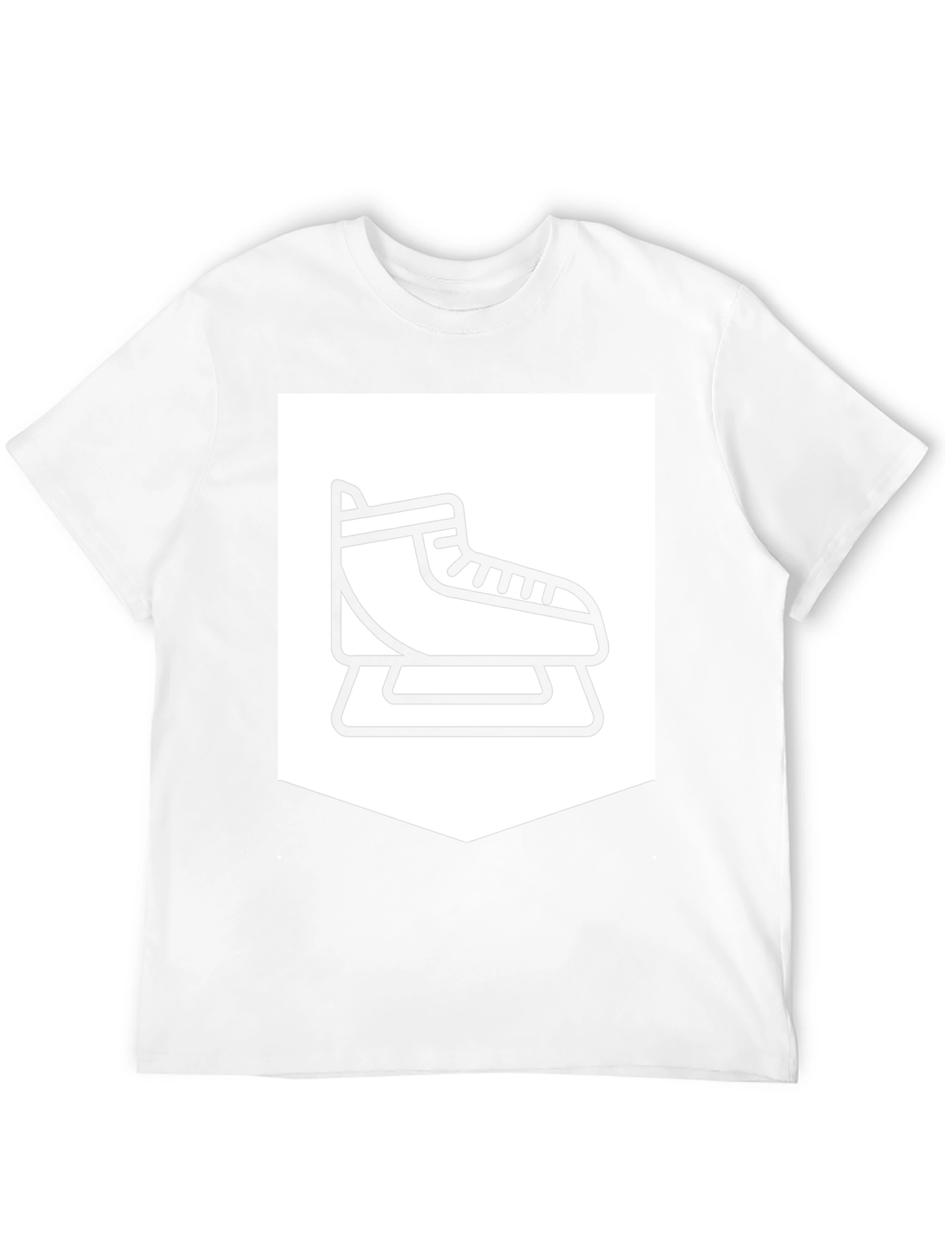 Ice Skate Graphic Tee - Black Casual Shirt