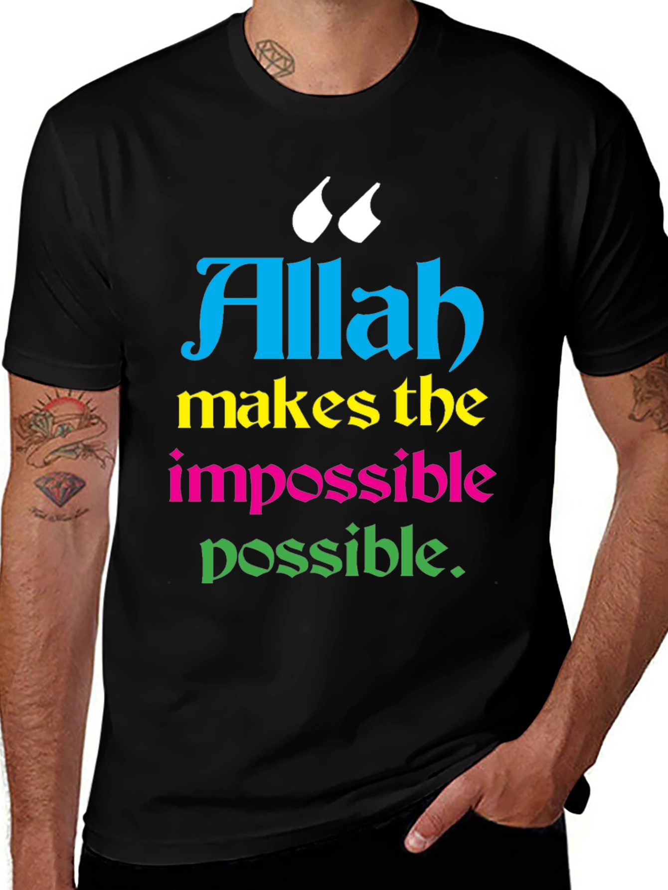 Inspirational Allah Graphic T-Shirt