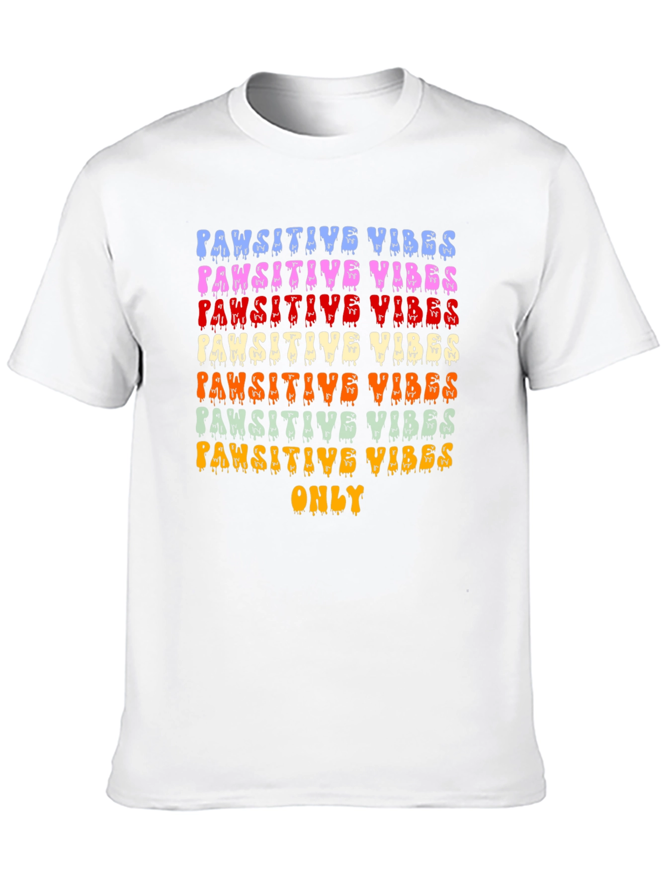 Pawsitive Vibes Graphic Tee - Trendy Pet Lover Shirt