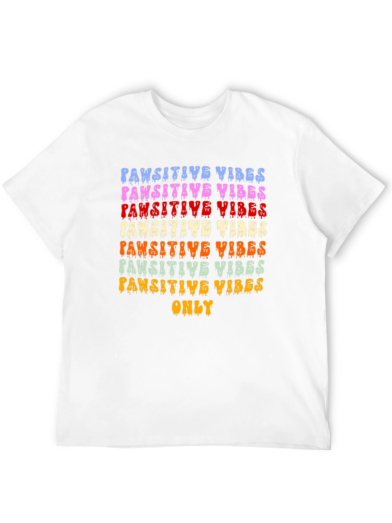 Pawsitive Vibes Graphic Tee - Trendy Pet Lover Shirt