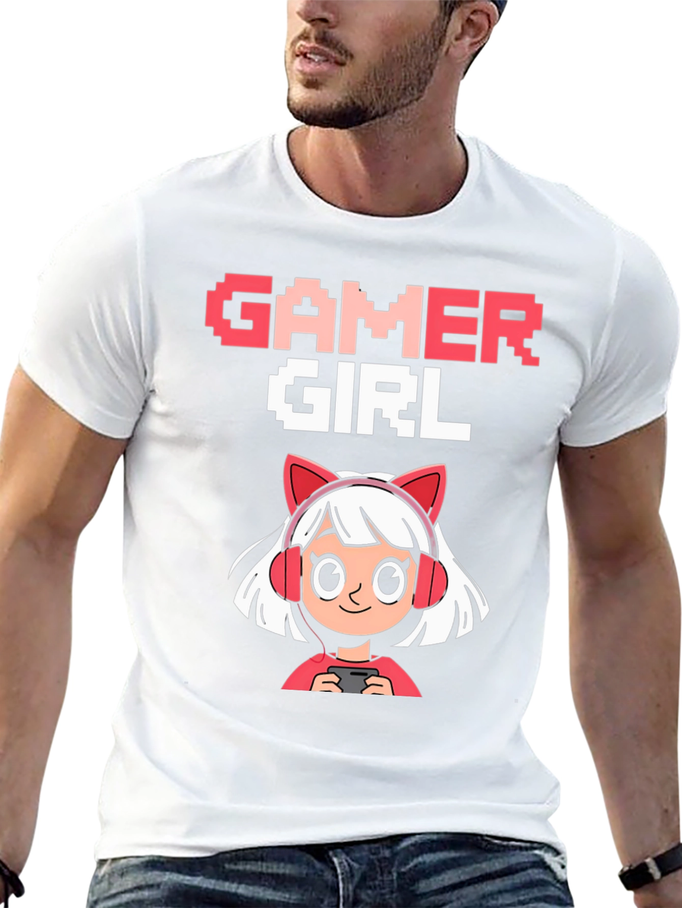 Gamer Girl Graphic T-Shirt - Fun Gaming Apparel