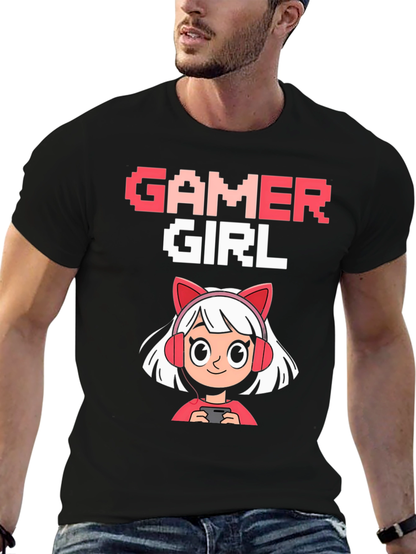 Gamer Girl Graphic T-Shirt - Fun Gaming Apparel